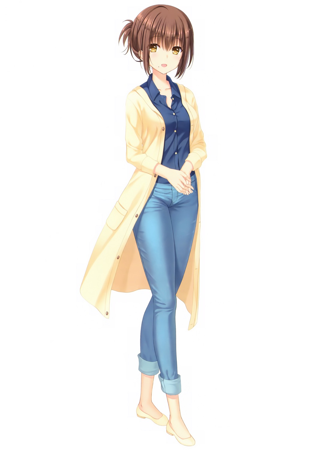 dress_shirt, humuyun, key, misaki_kyouko_(summer_pockets), summer_pockets, summer_pockets_reflection_blue