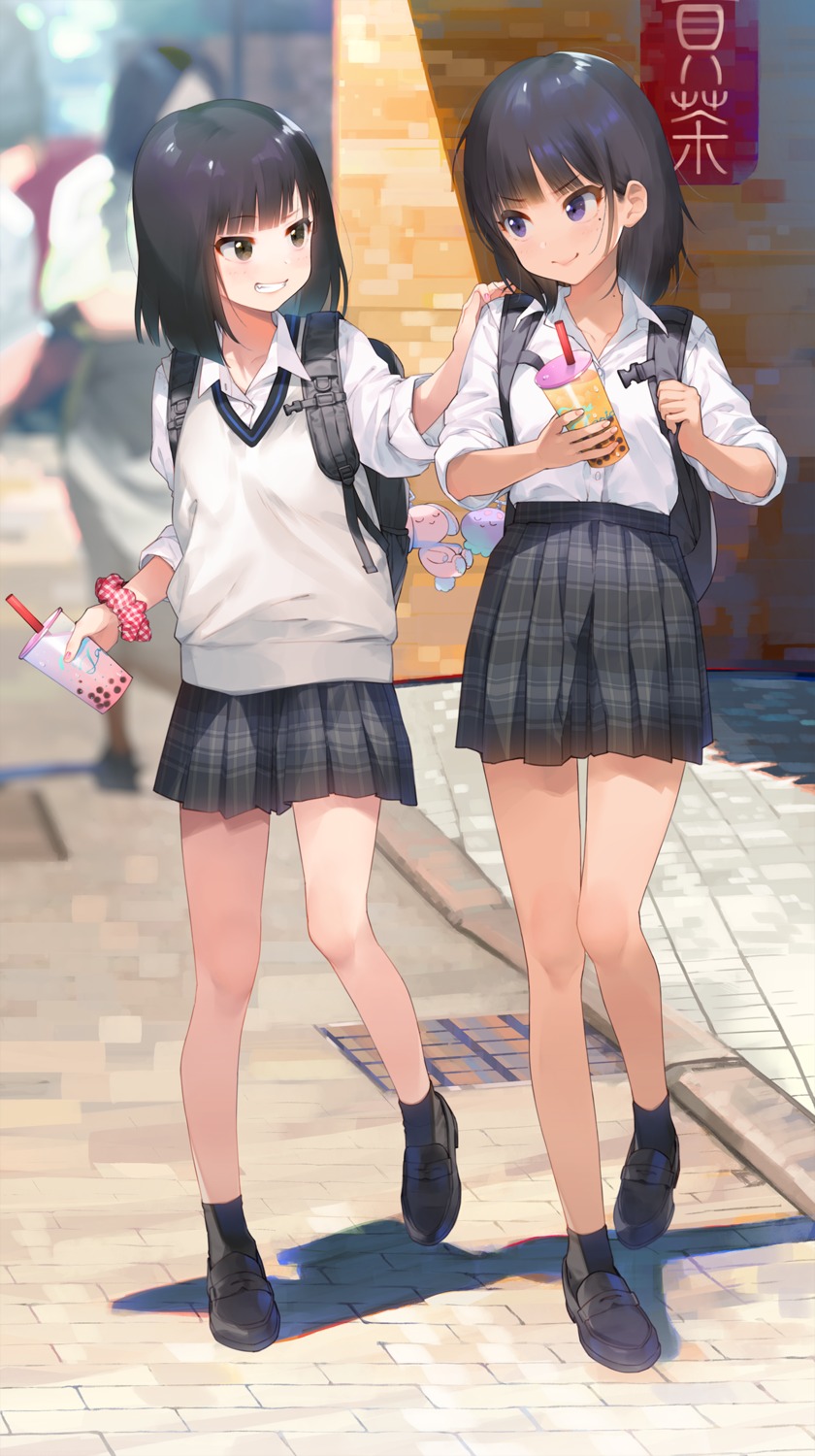 fujisawa_machi, seifuku, sweater