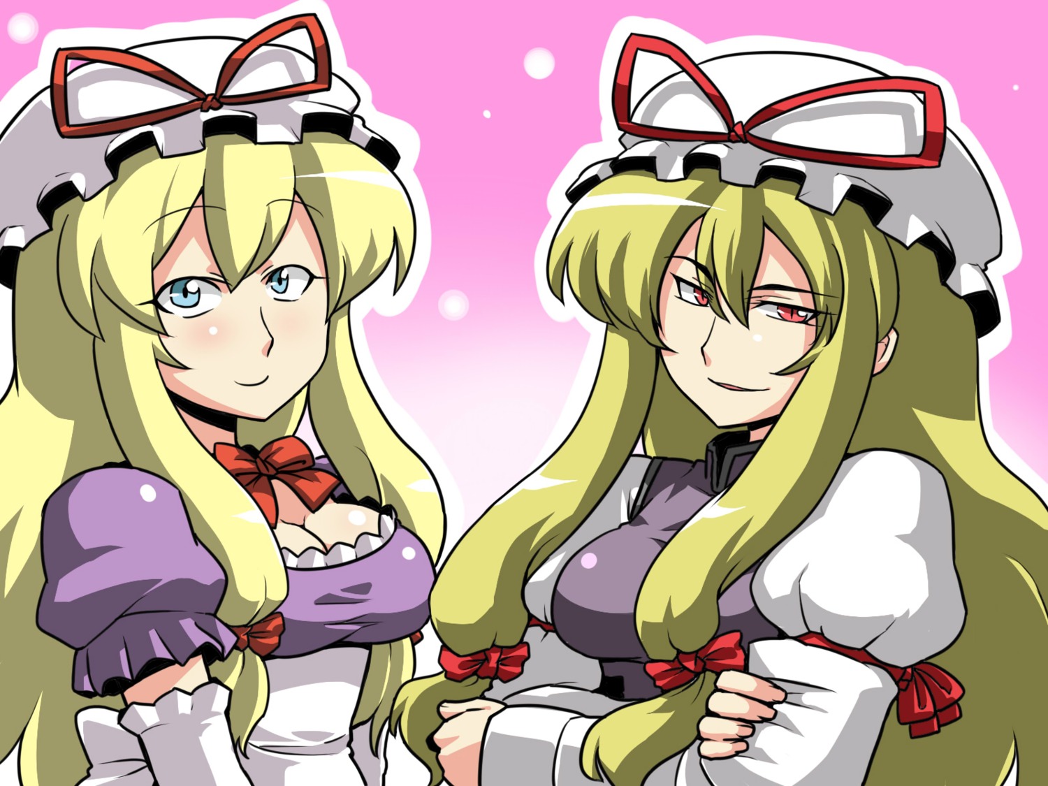 touhou, tsuki_wani, wallpaper, yakumo_yukari