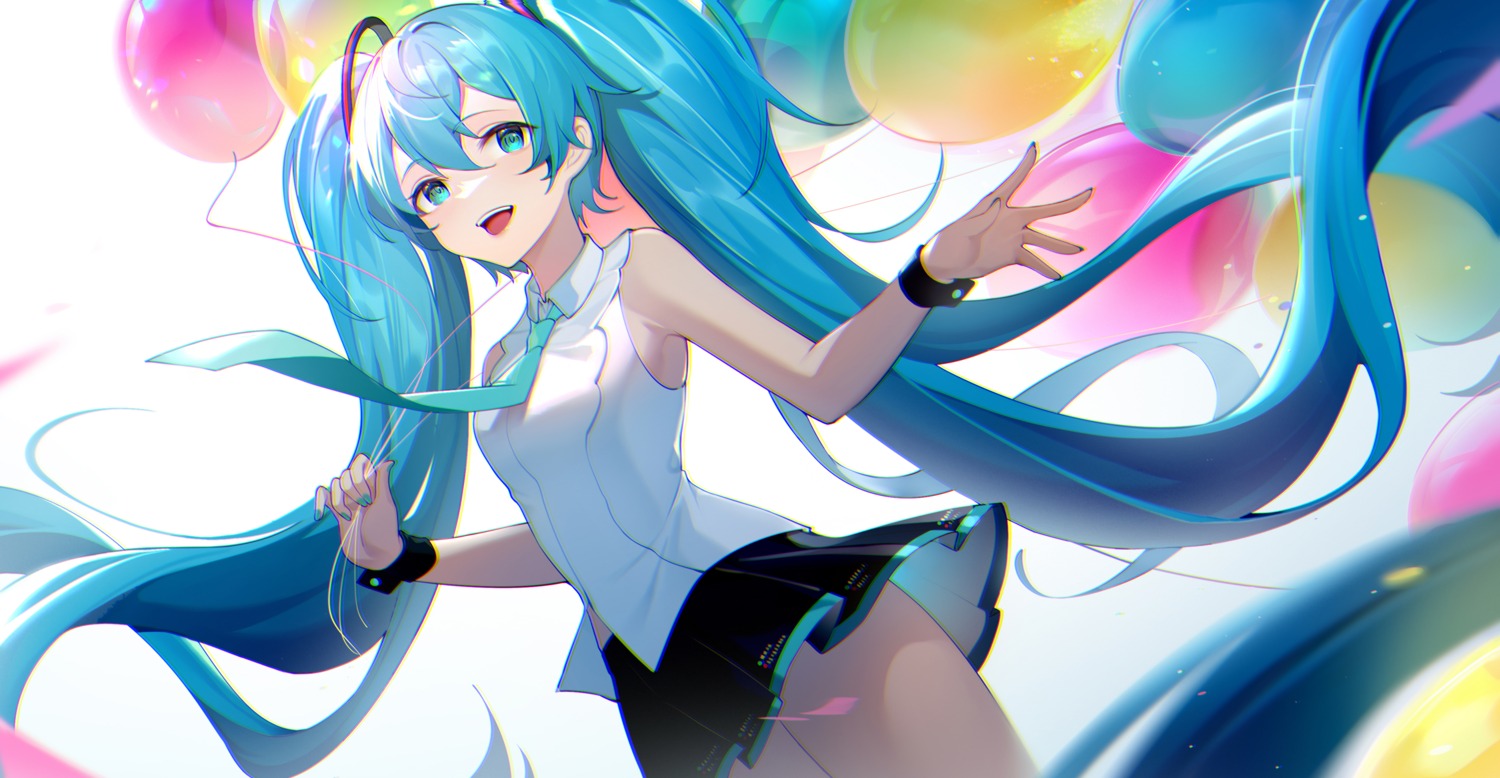 hatsune_miku, kojioo, skirt_lift, vocaloid