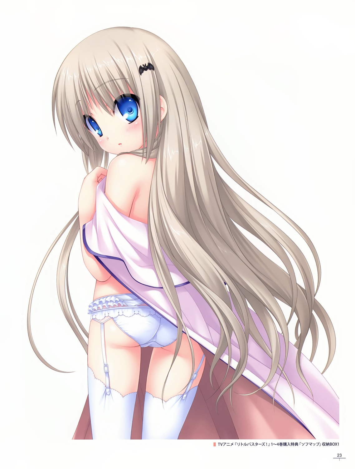 ass, key, little_busters!, na-ga, noumi_kudryavka, pantsu, stockings, thighhighs