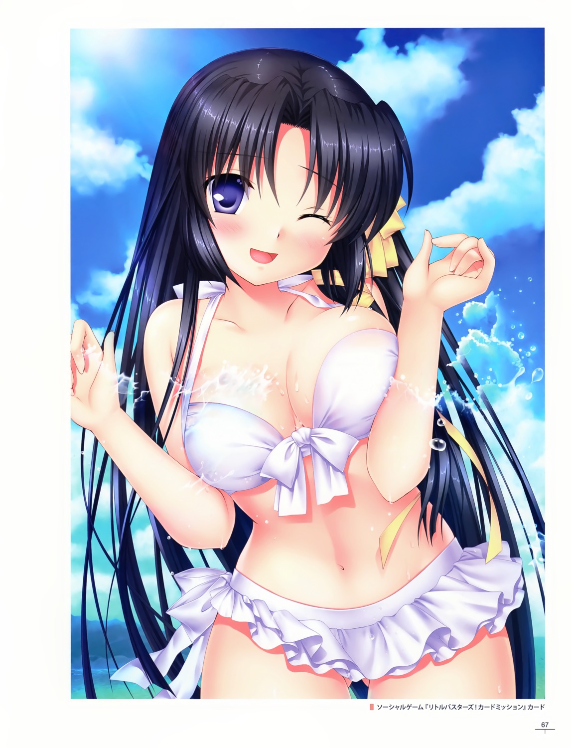 bikini, hinoue_itaru, key, kurugaya_yuiko, little_busters!, swimsuits