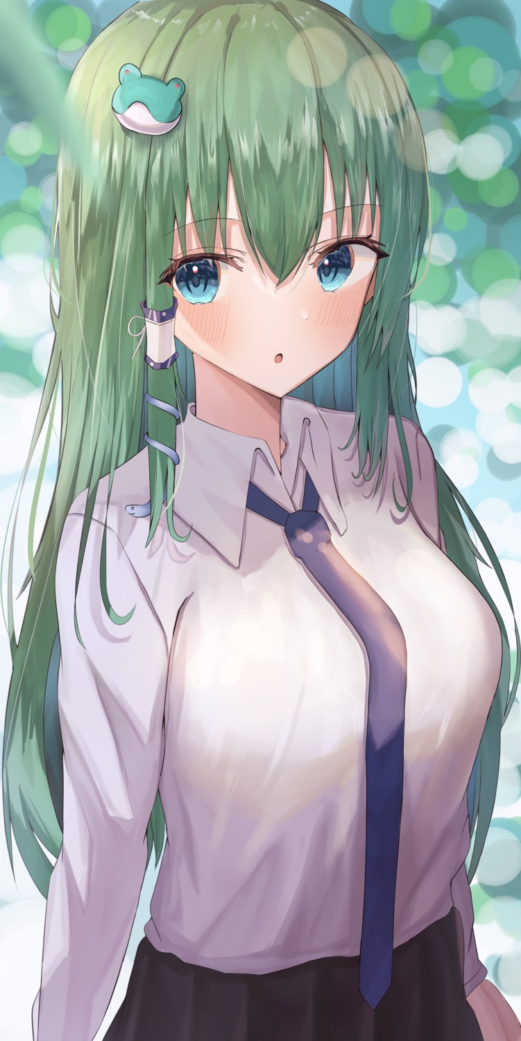 aohane, kochiya_sanae, seifuku, touhou