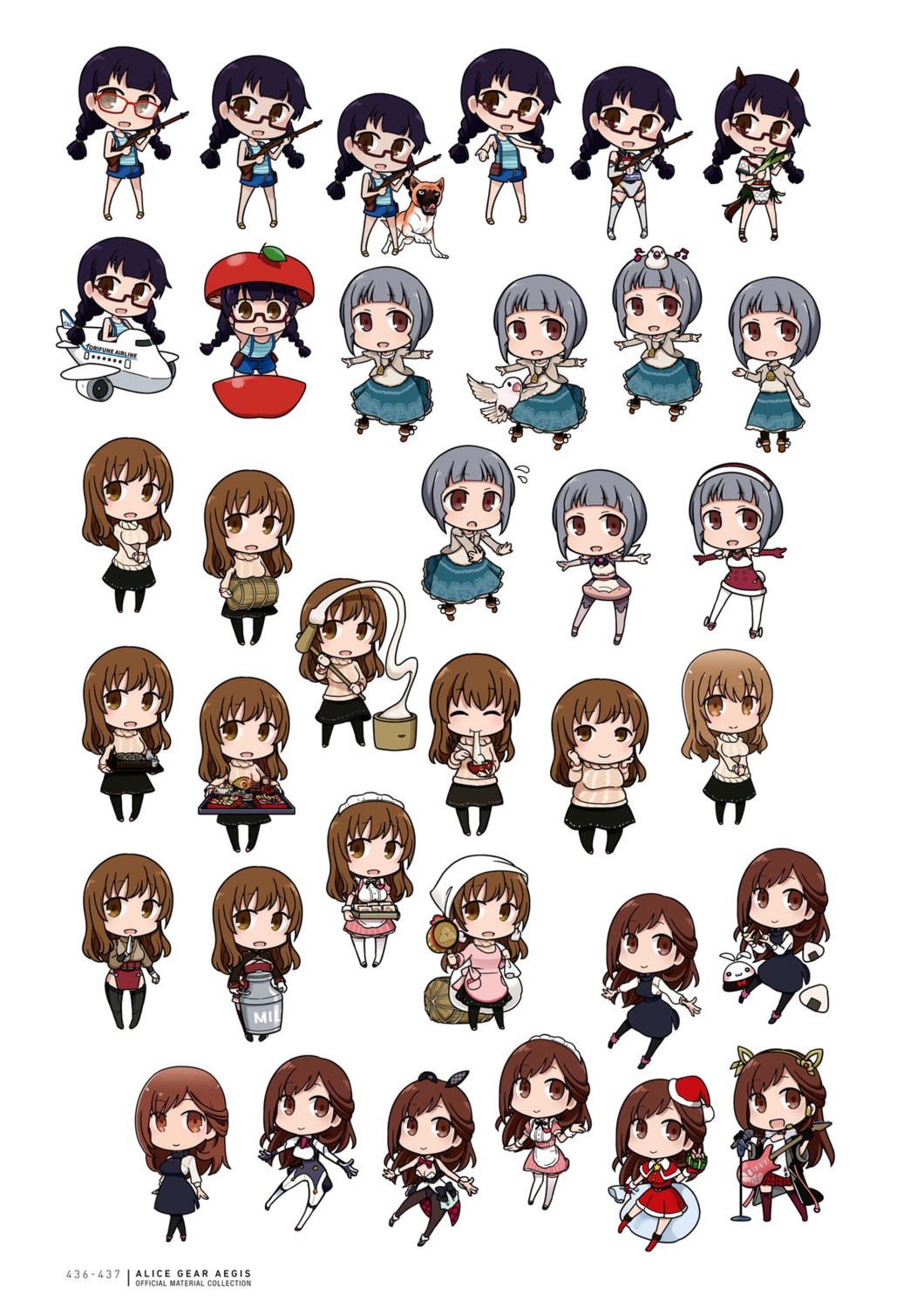 alice_gear_aegis, fumishima_asuka, ohzeki_koyui, pipi, usamoto_anna, yorishiro_eri