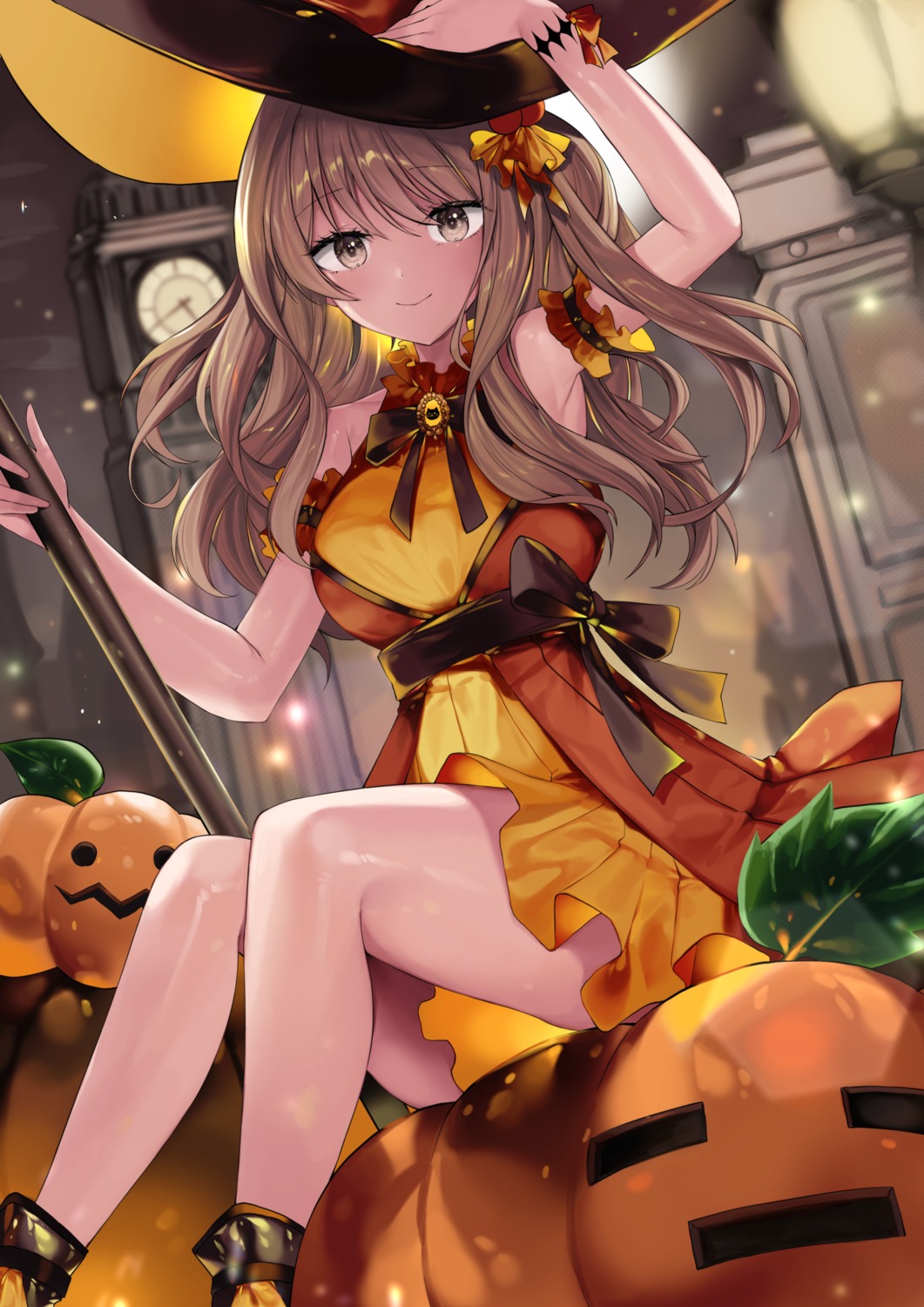 dress, halloween, kamchrome, skirt_lift, witch