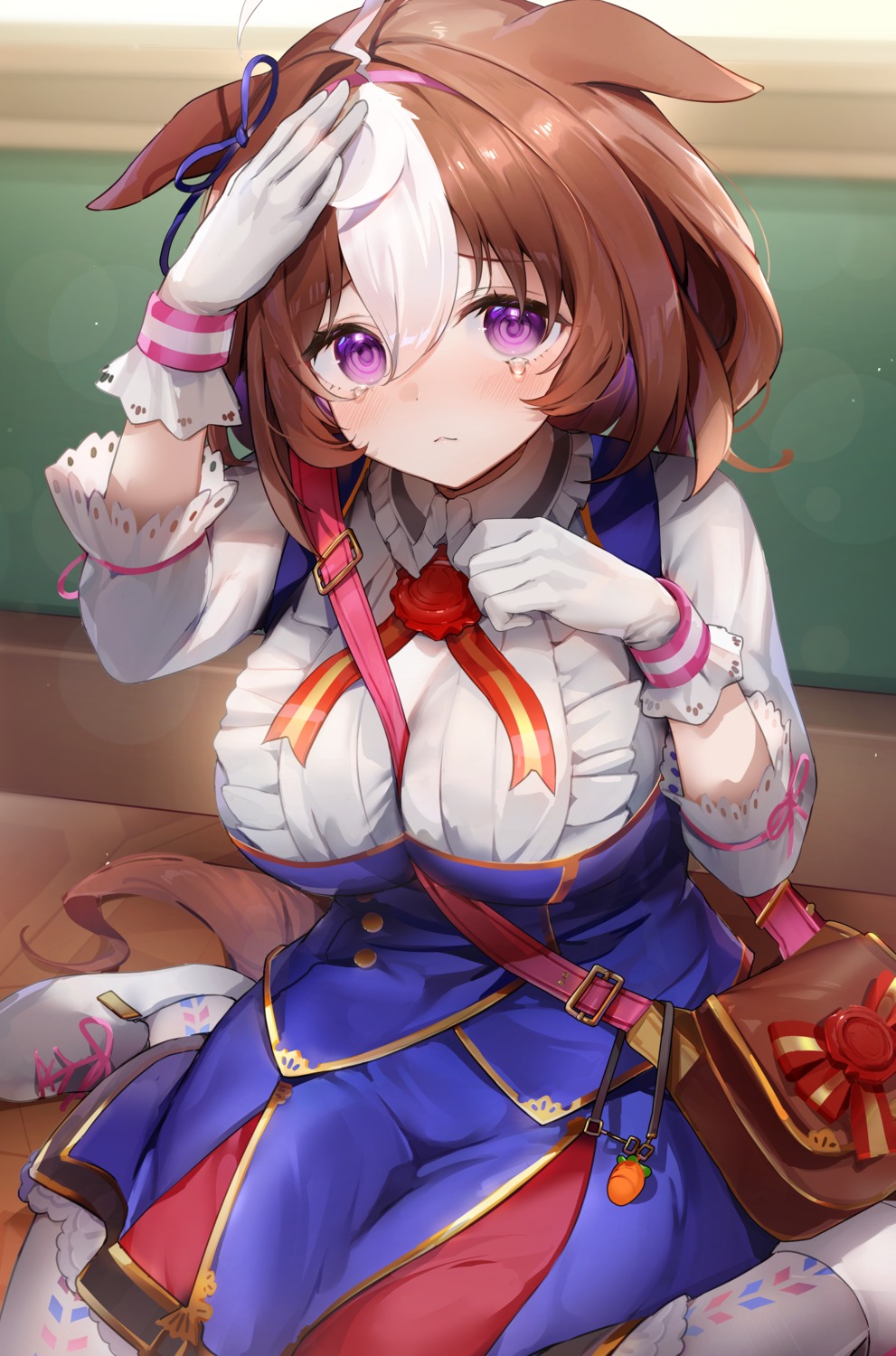 animal_ears, cbi_cbi, meisho_doto_(umamusume), skirt_lift, tail, uma_musume_pretty_derby, uniform