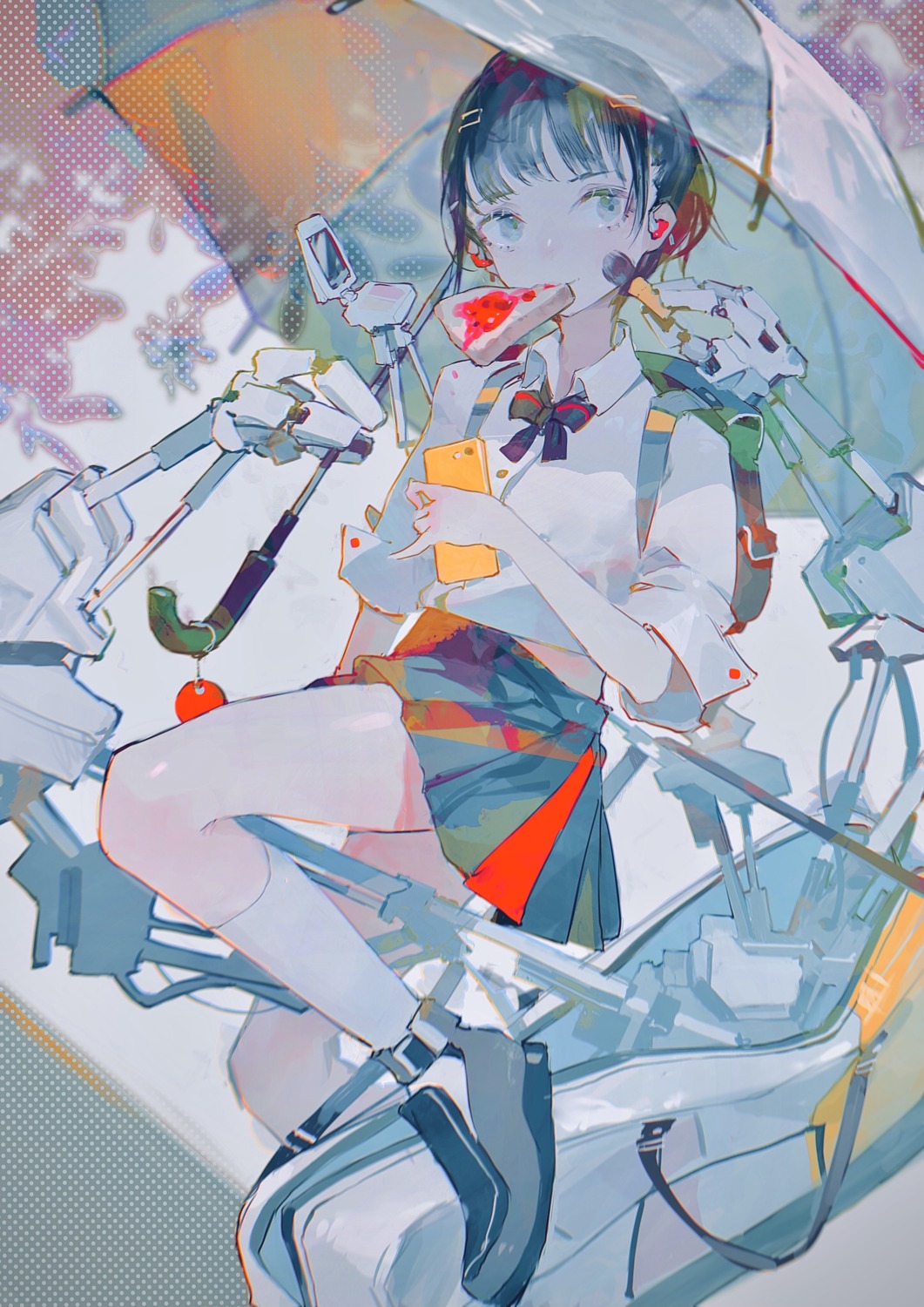aamond, seifuku, skirt_lift, umbrella