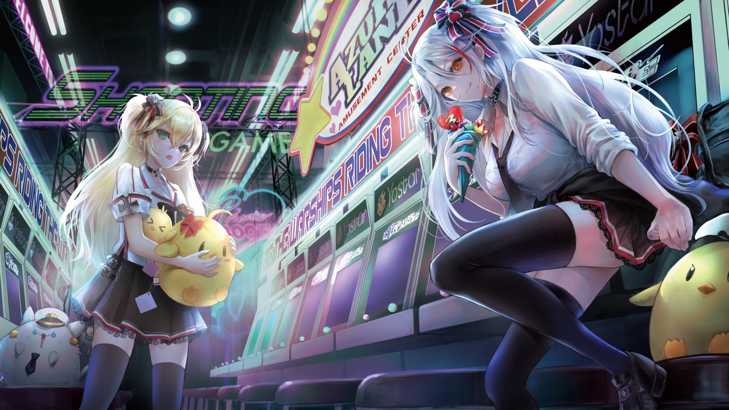 admiral_hipper_(azur_lane), azur_lane, hirose_(10011), manjuu_(azur_lane), prinz_eugen_(azur_lane), seifuku, skirt_lift, thighhighs