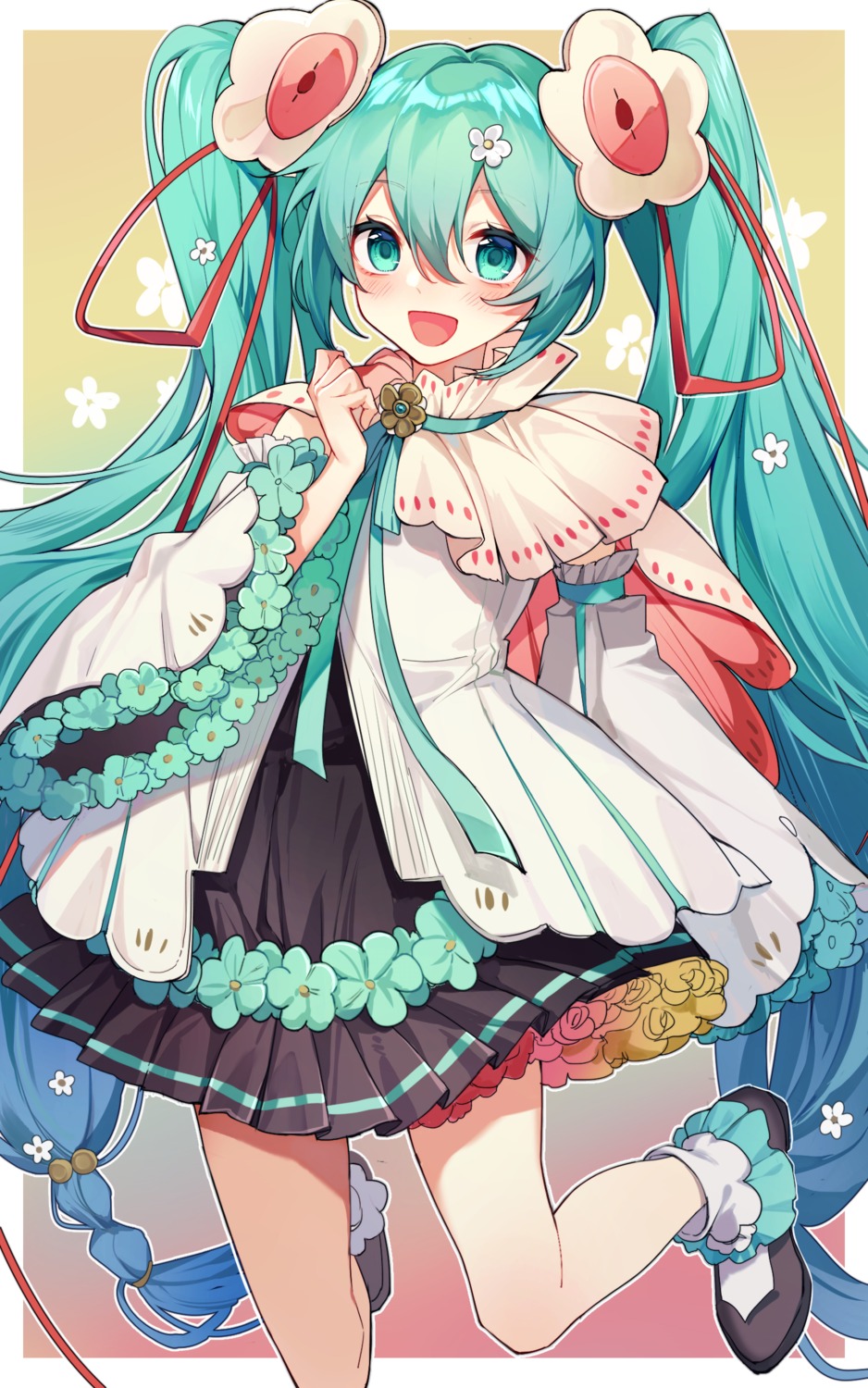 dress, hatsune_miku, magical_mirai, vocaloid, yunweishukuang