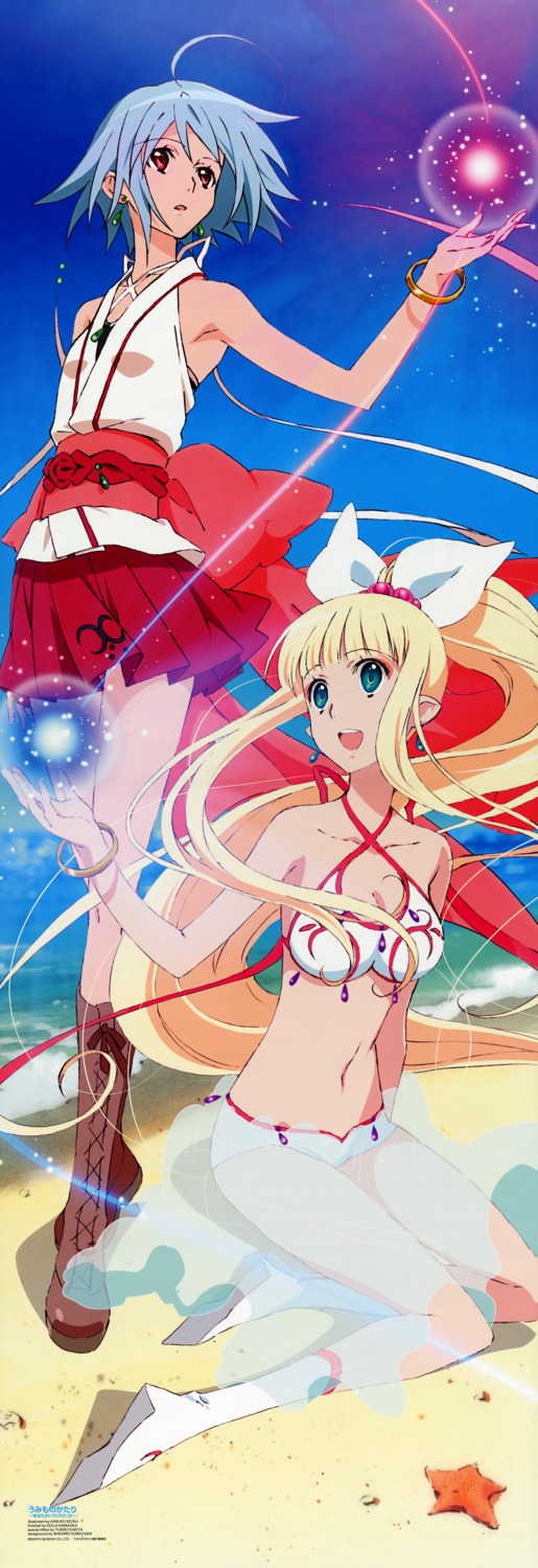 bikini, iizuka_haruko, marin, miyamori_kanon, swimsuits, umi_monogatari
