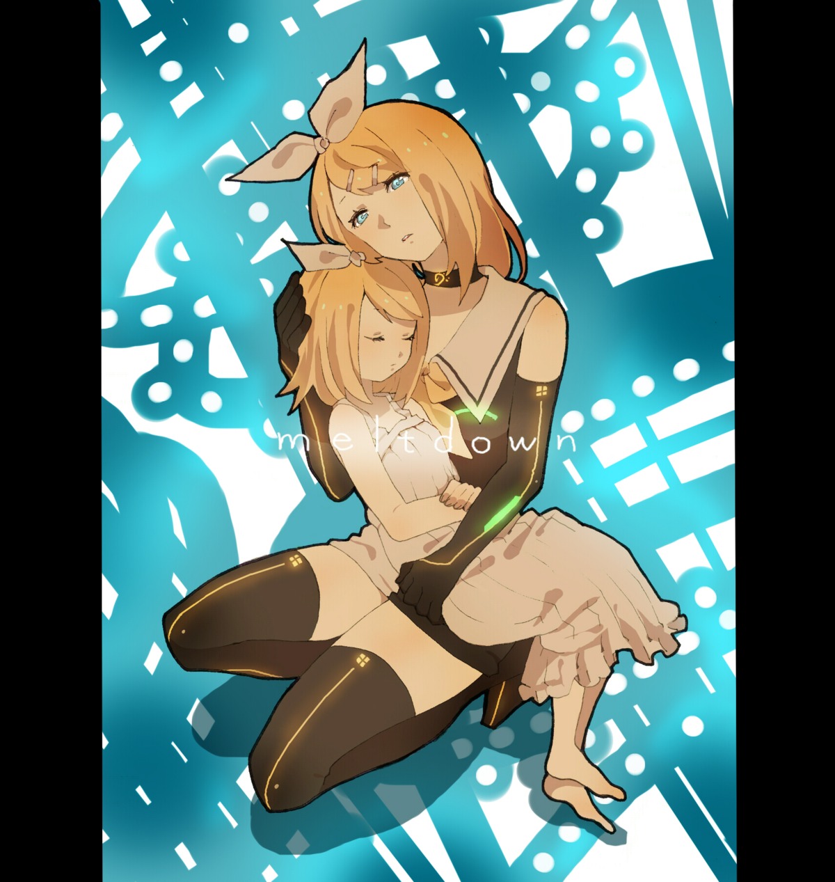 kagamine_rin, meltdown_(vocaloid), vocaloid, wamochi