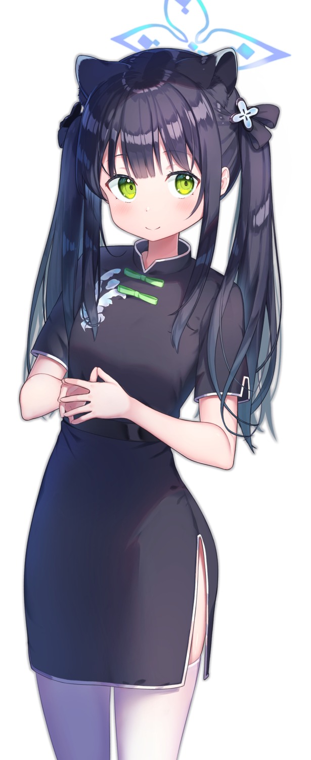 animal_ears, blue_archive, chinadress, halo, sunohara_shun, takechii, thighhighs