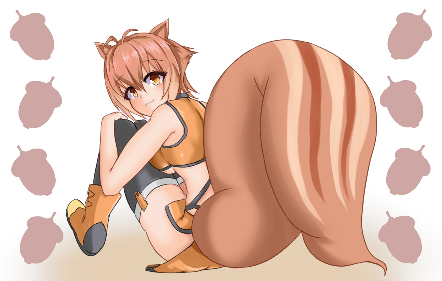 animal_ears, blazblue, blazblue:_calamity_trigger, blazblue:_chronophantasma, blazblue:_continuum_shift, makoto_nanaya, skirt_lift, tagme