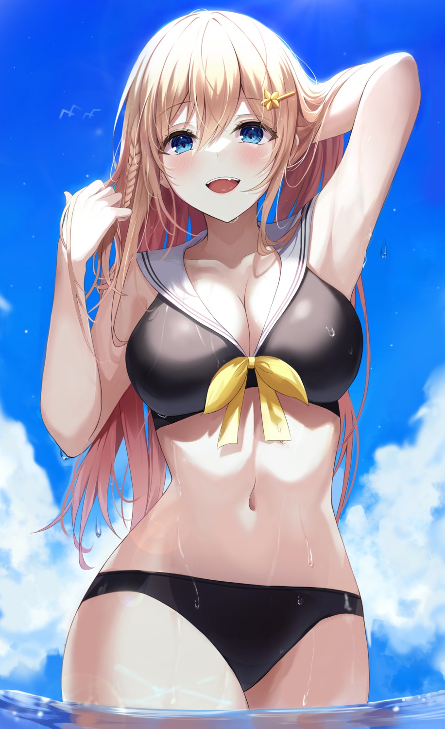 bikini, cleavage, gongha, swimsuits, wet