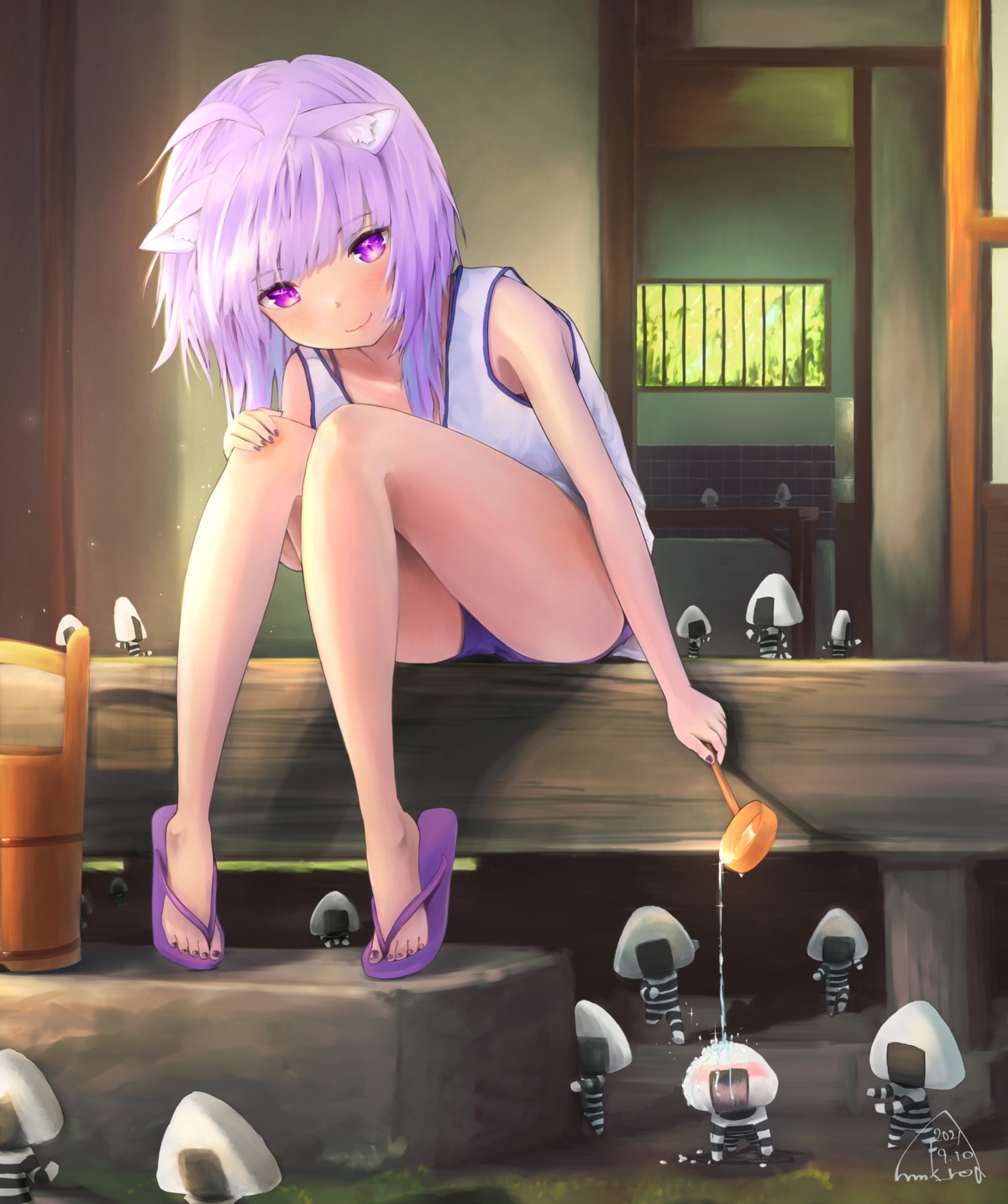 animal_ears, hololive, hololive_gamers, mmk, nekomata_okayu, nekomimi
