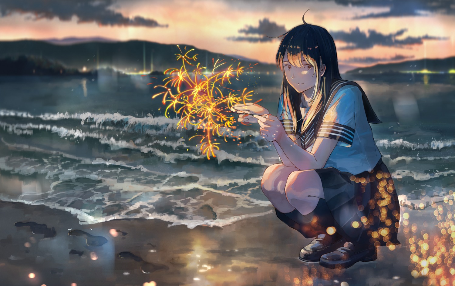 sakura_inu_(itoyatomo), seifuku, skirt_lift