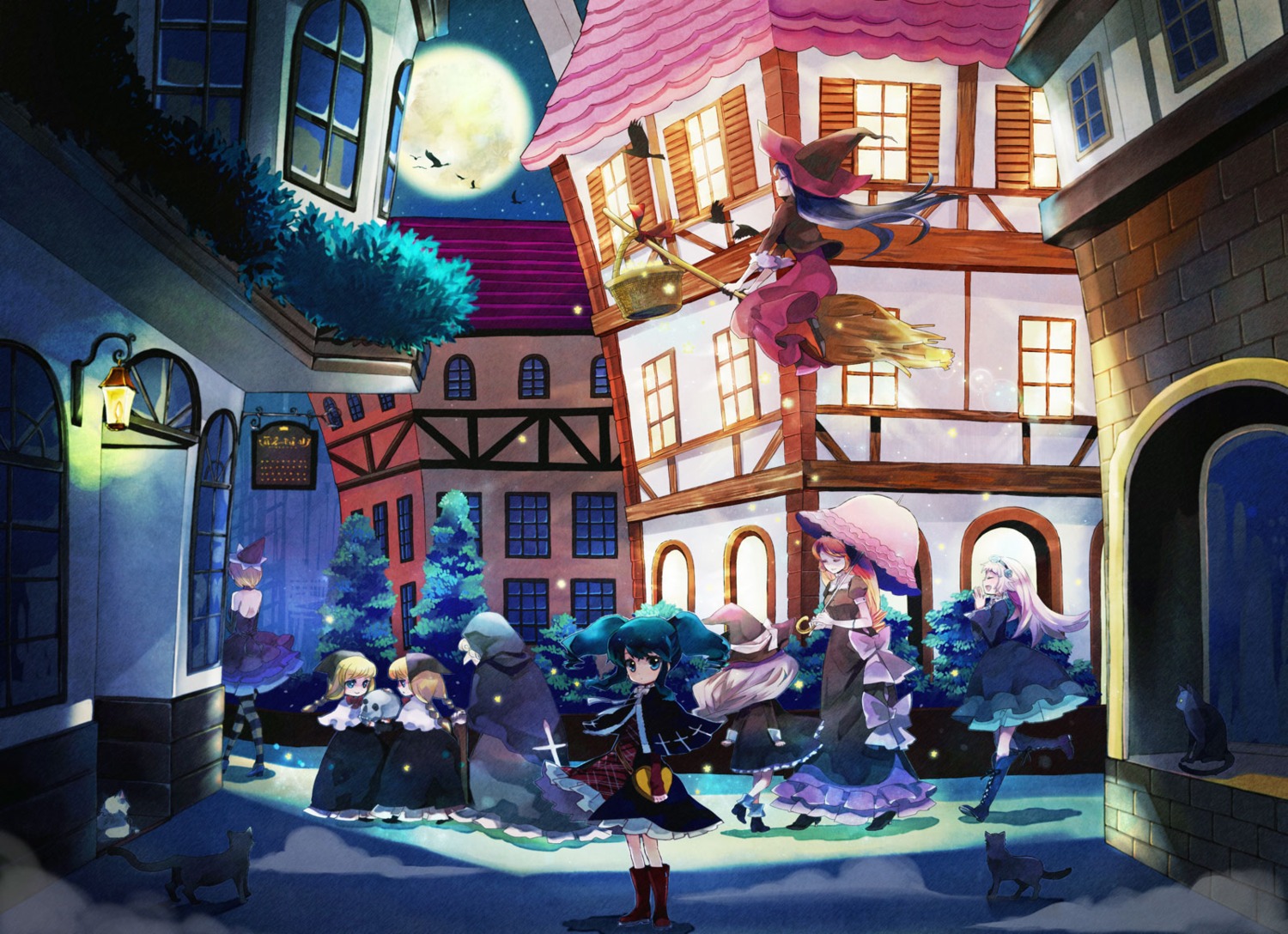hara, landscape, wallpaper, witch