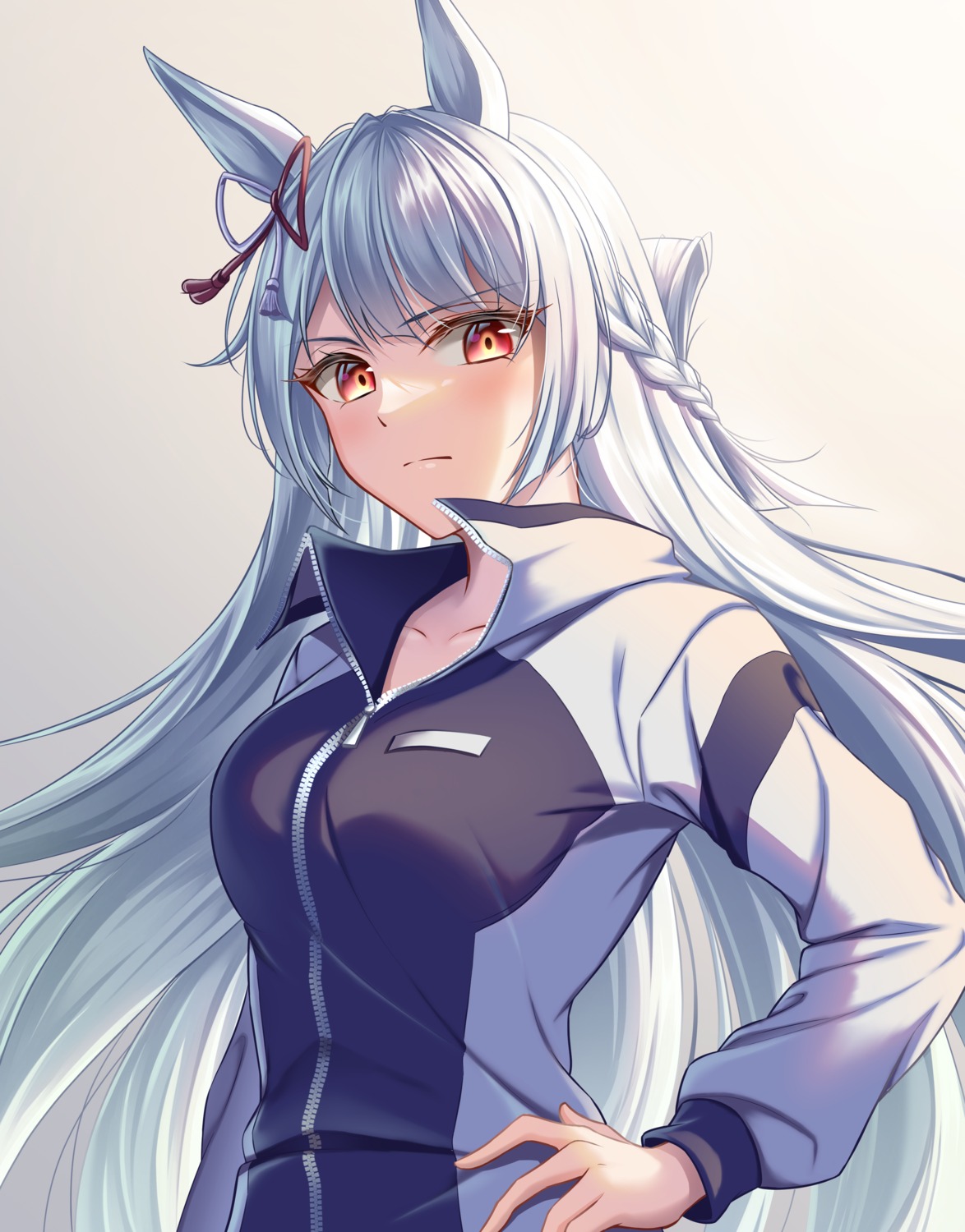 animal_ears, fran_690, fujimasa_march_(umamusume), gym_uniform, uma_musume_cinderella_gray, uma_musume_pretty_derby
