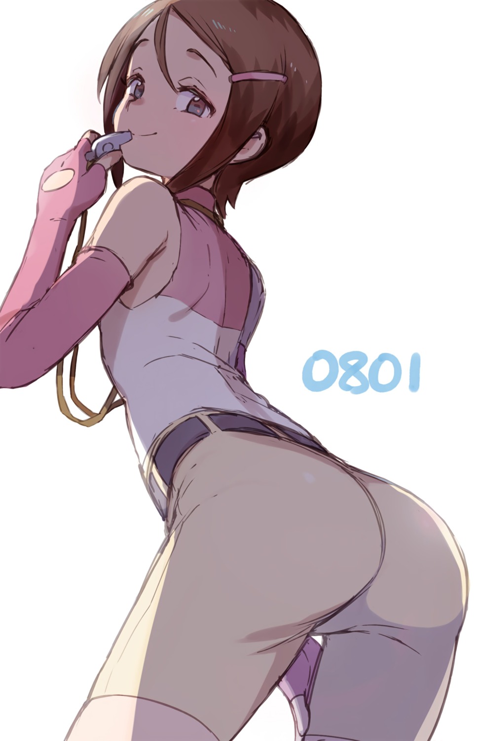 ass, bike_shorts, digimon, sketch, toku_(ke7416613), yagami_hikari