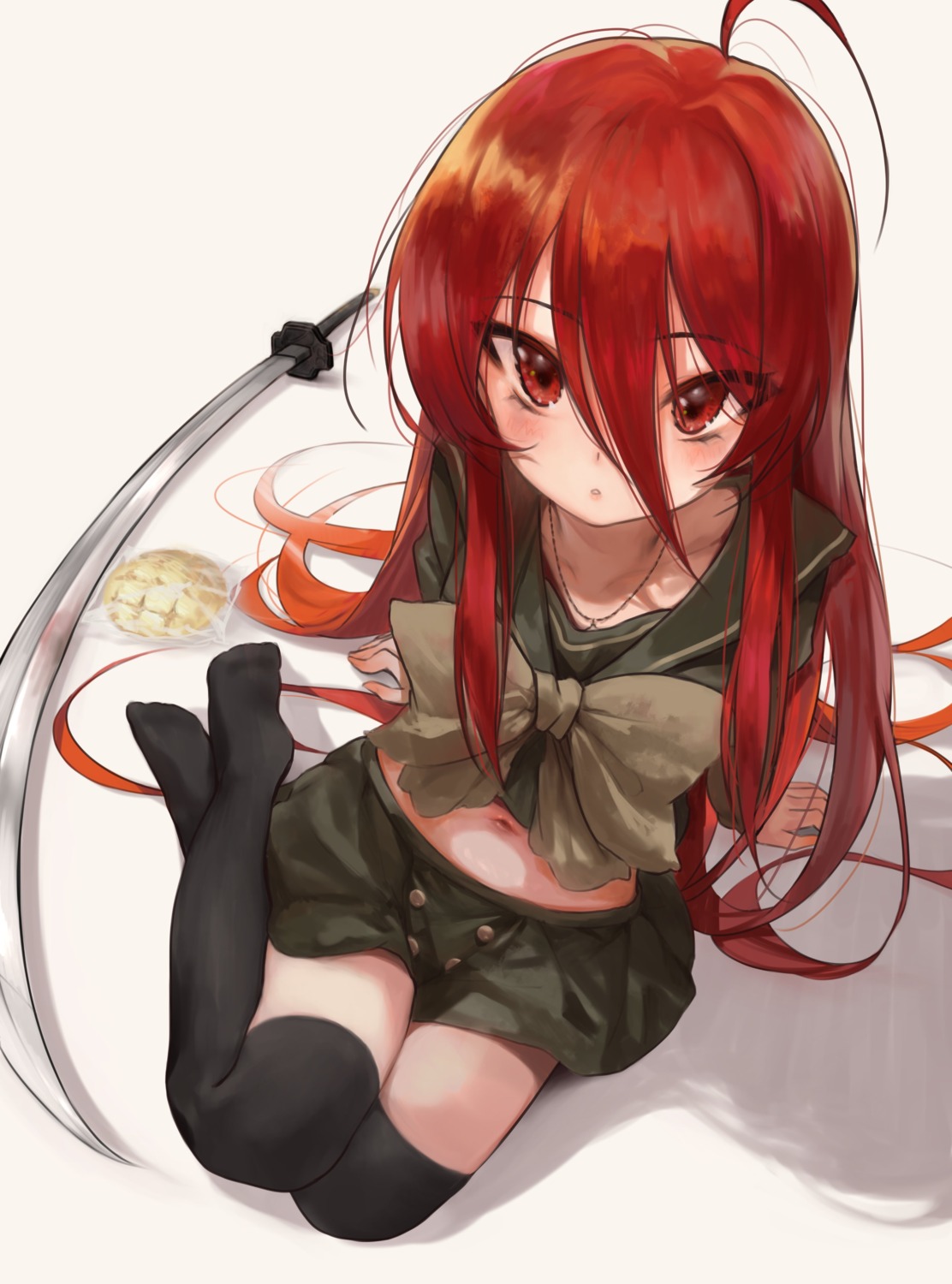 seifuku, shakugan_no_shana, shana, sword, thighhighs, torriet