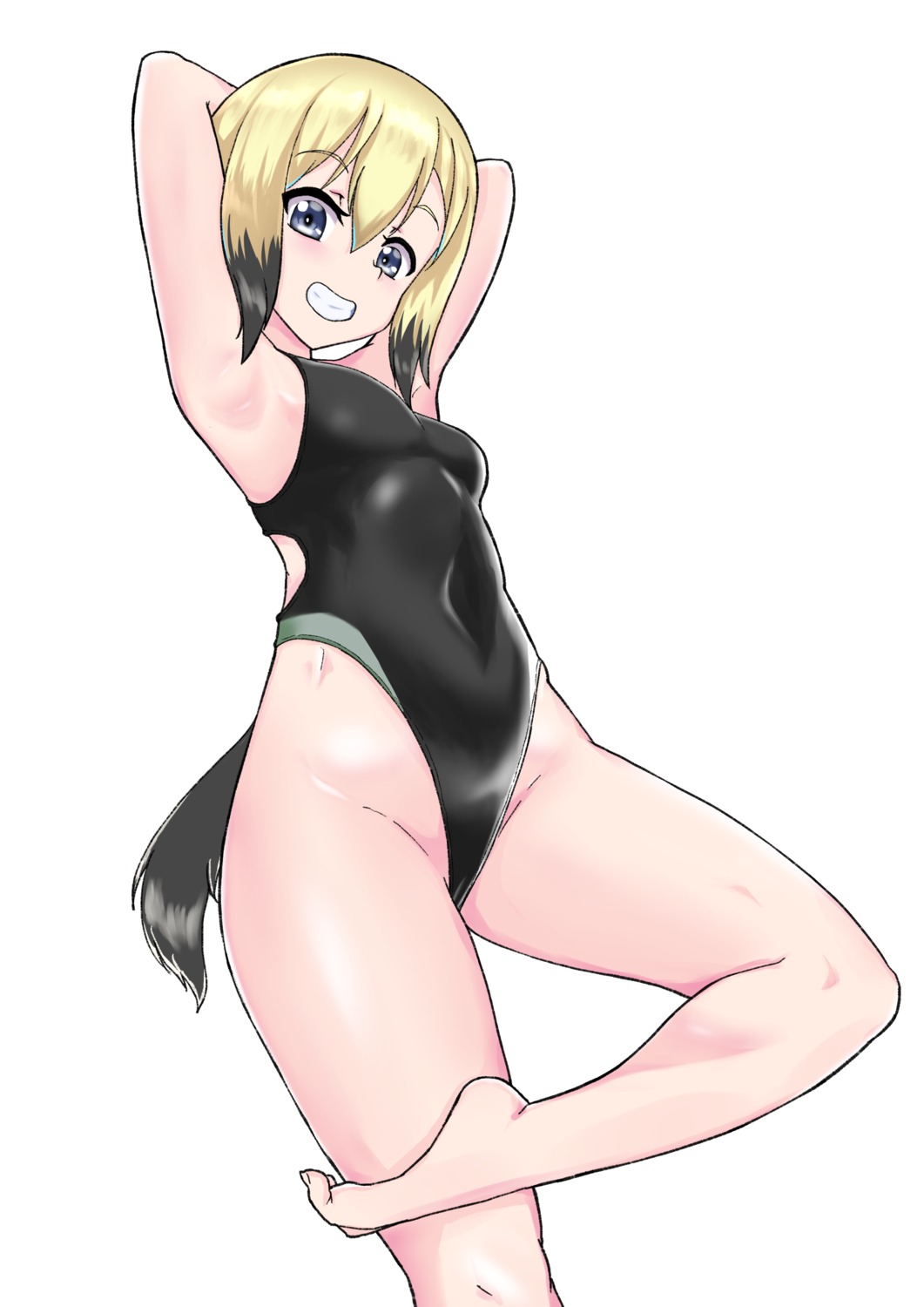 animal_ears, erica_hartmann, inumimi, strike_witches, strike_witches:_operation_victory_arrow, strike_witches_2, strike_witches_gekijouban, swimsuits, tagme, tail