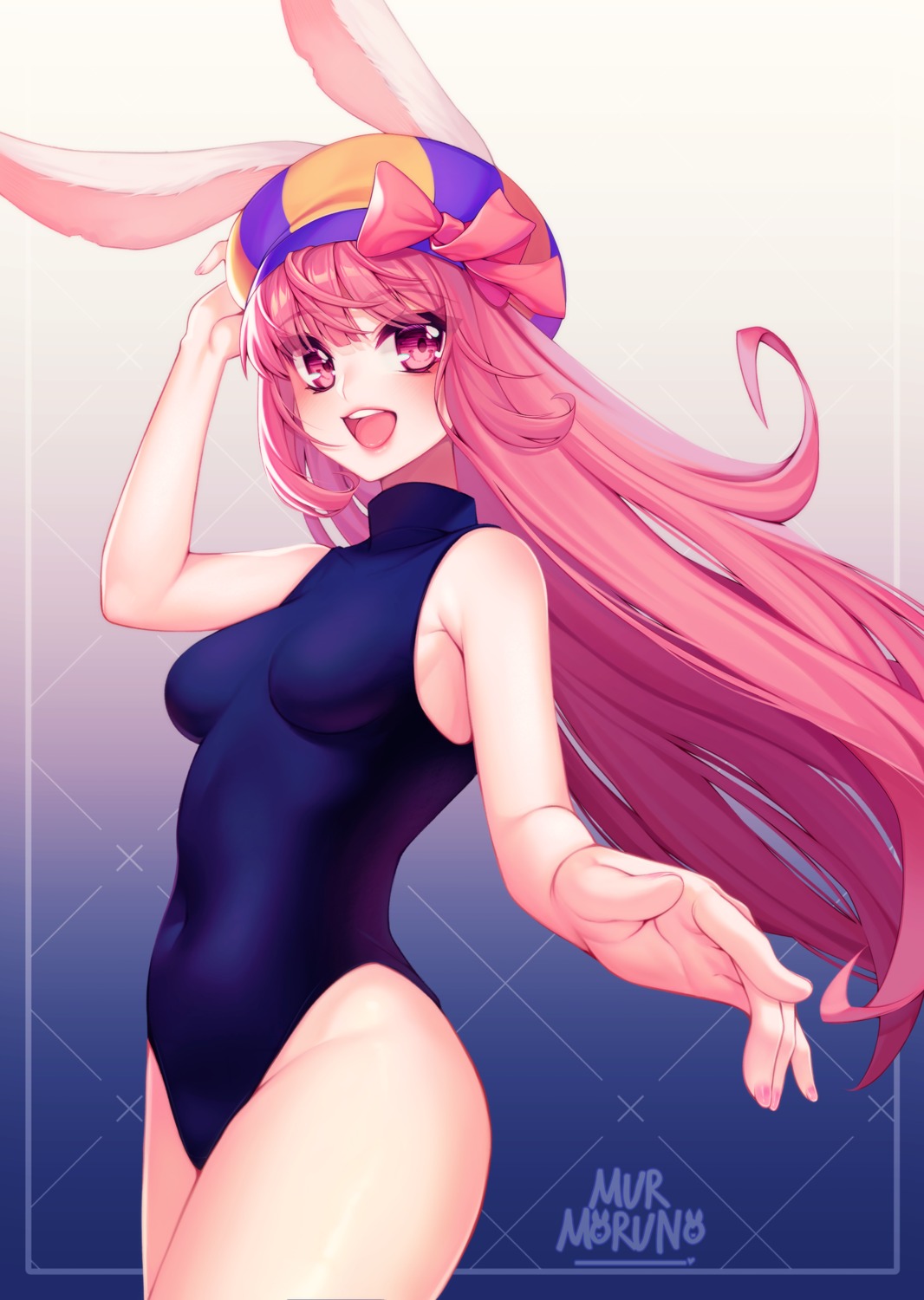 animal_ears, bunny_ears, murmoruno, swimsuits