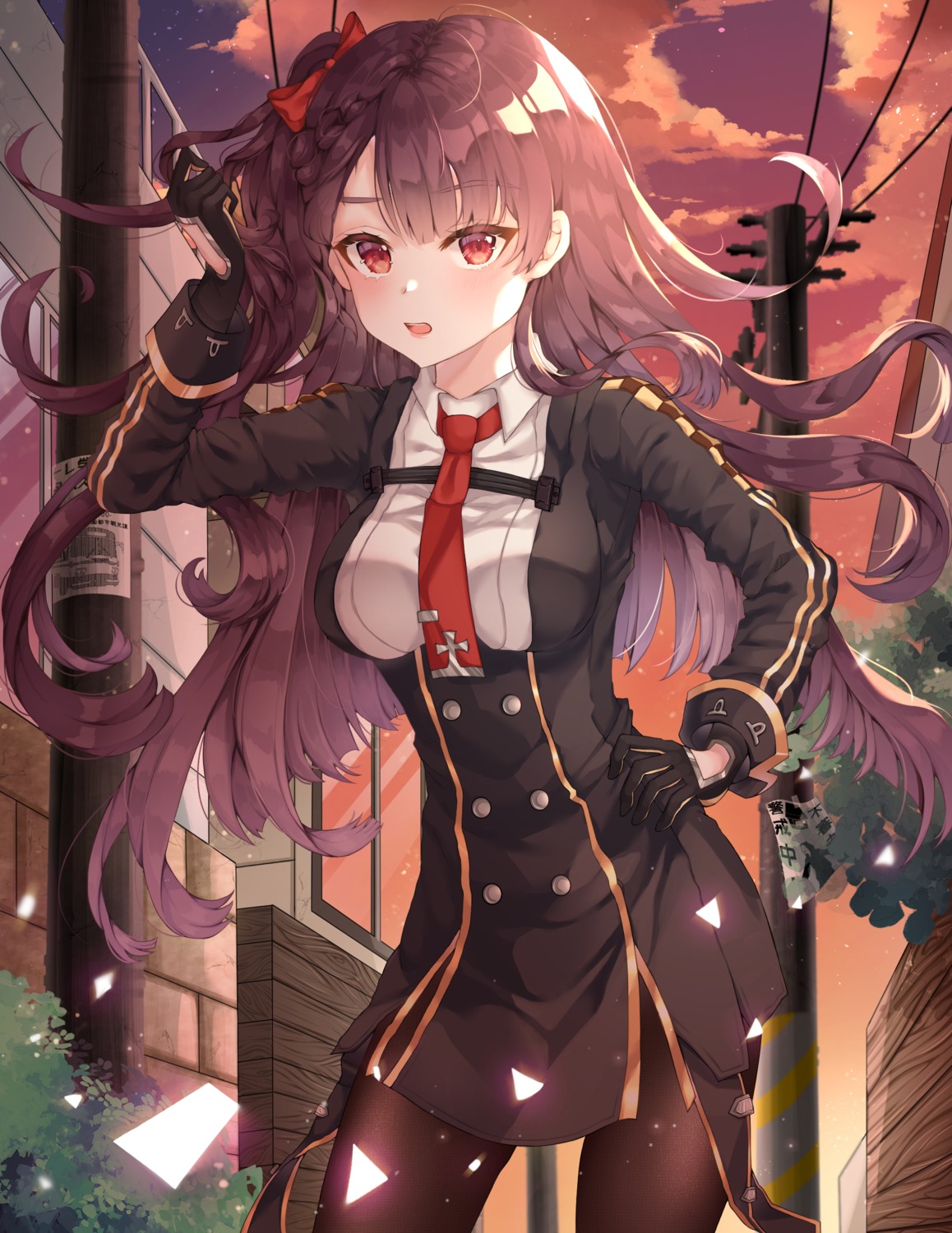 girls_frontline, lisa_78, pantyhose, uniform, wa2000_(girls_frontline)