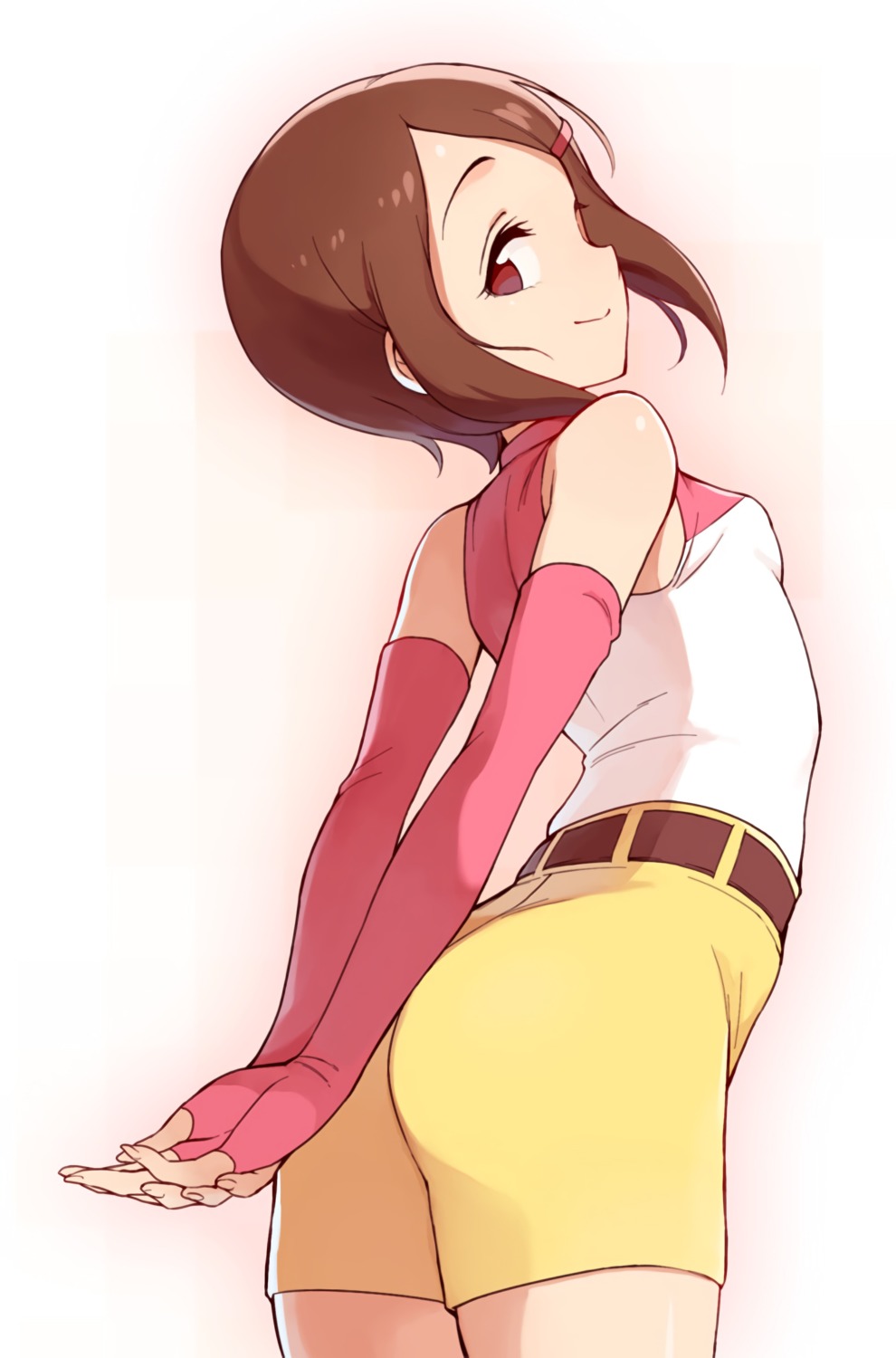 ass, bike_shorts, digimon, toku_(ke7416613), yagami_hikari