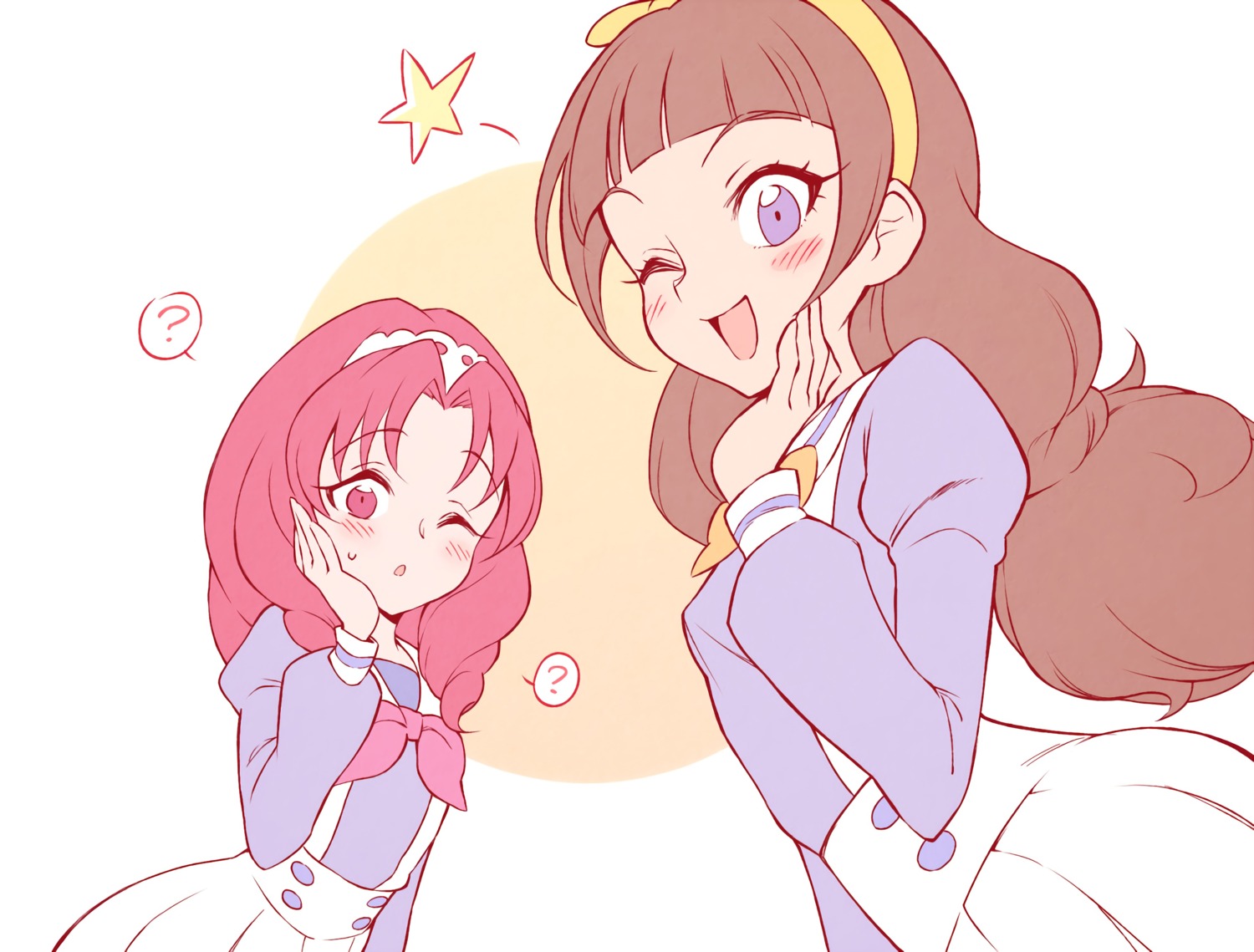 akagi_towa, amanogawa_kirara, go!_princess_precure, precure, seifuku, toku_(ke7416613)