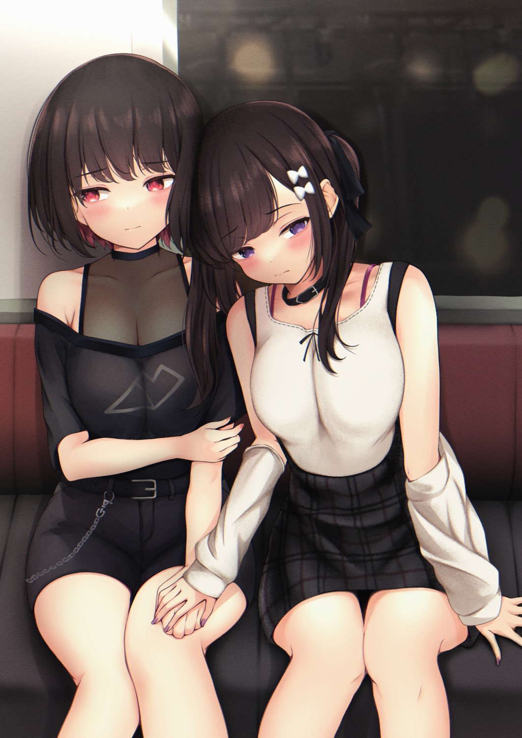 cleavage, kazanock, no_bra, see_through, yuri