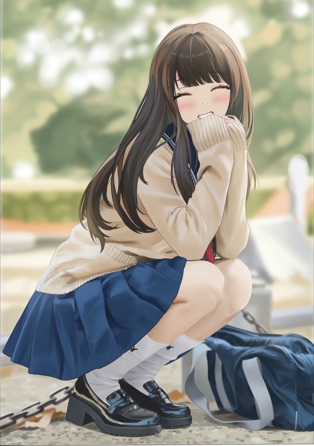 pla0658, seifuku, skirt_lift, sweater