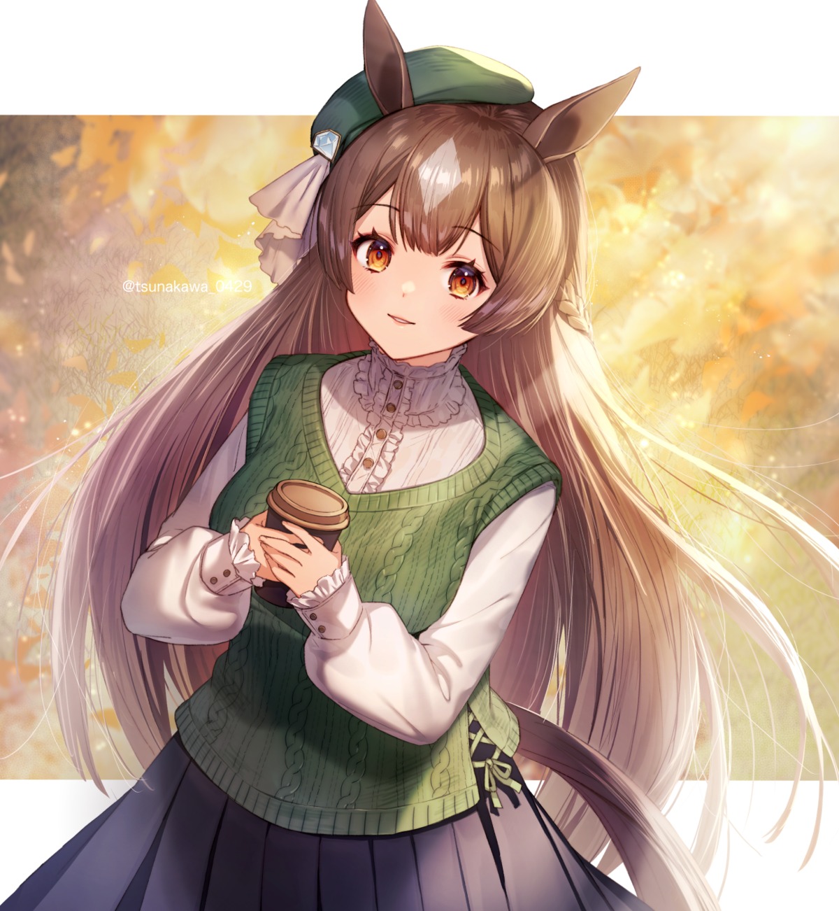 animal_ears, satono_diamond_(umamusume), sweater, tail, tsunakawa, uma_musume_pretty_derby