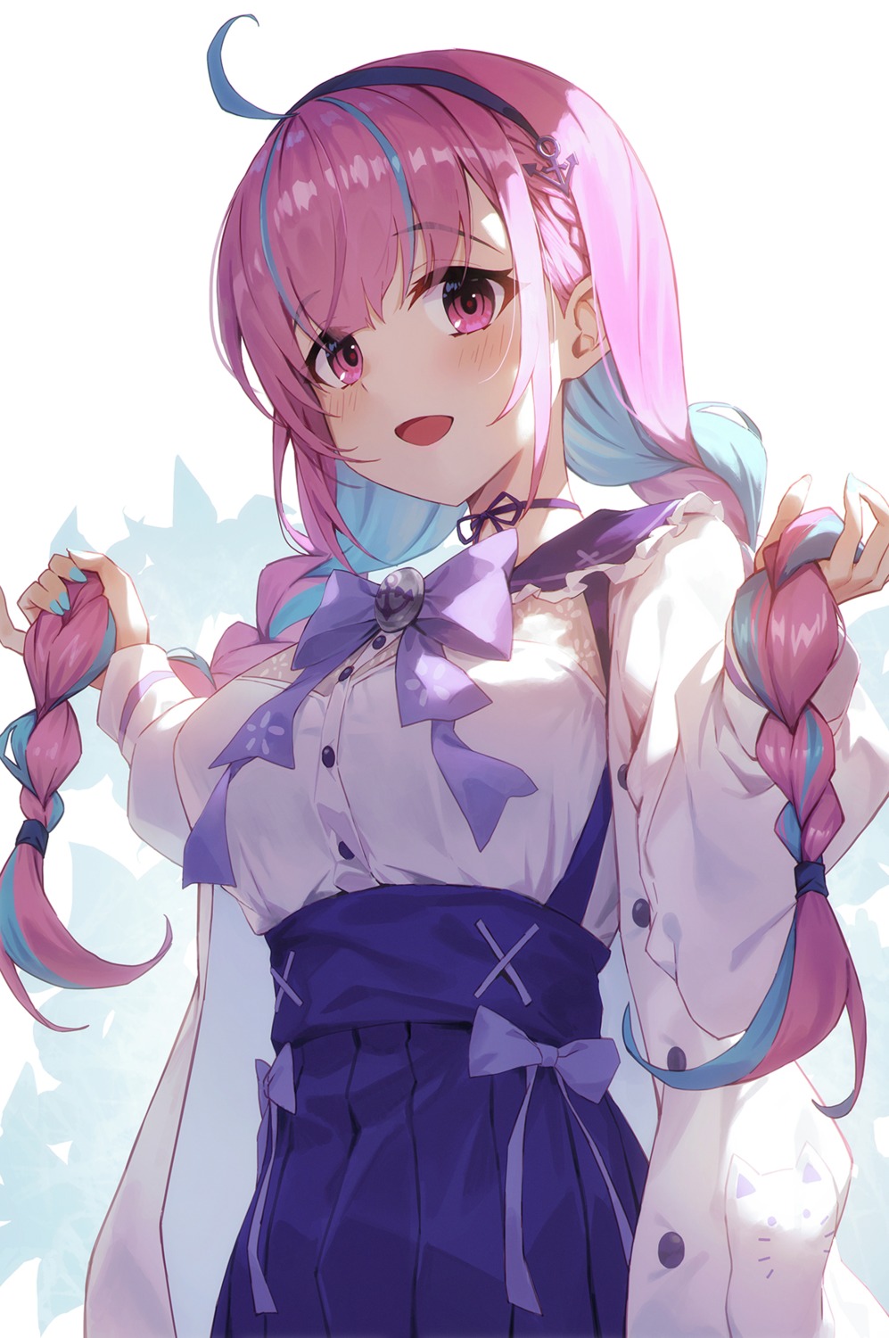 hololive, kawaii_hito, minato_aqua, seifuku