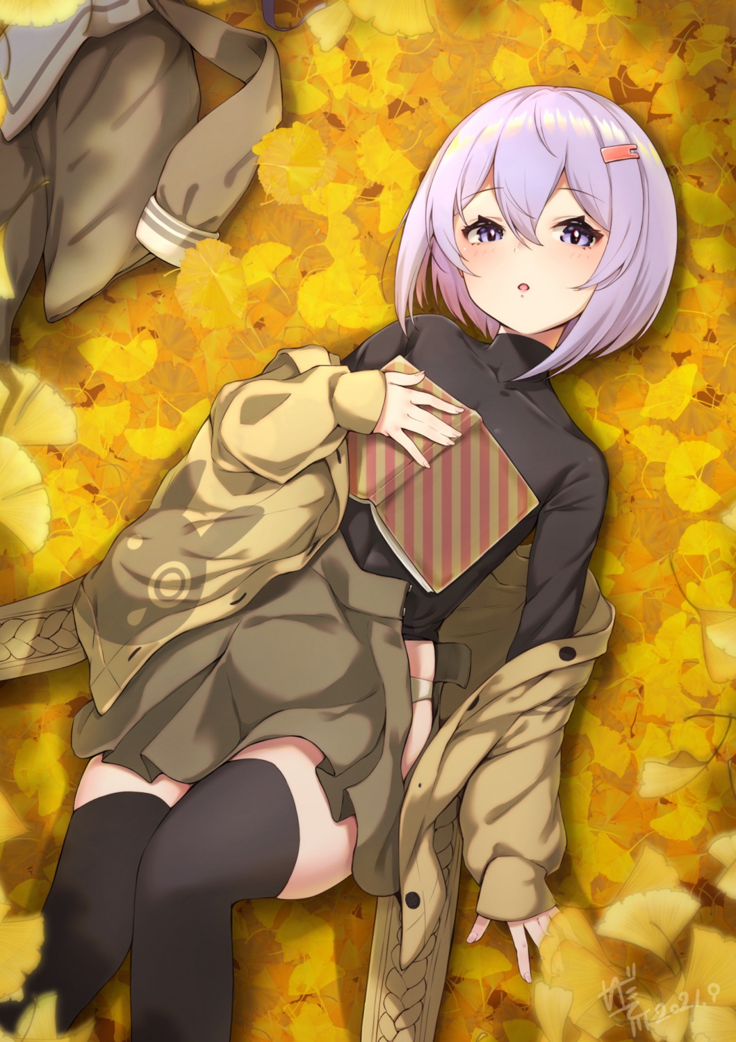 nekopan_mashiro, pantsu, skirt_lift, thighhighs