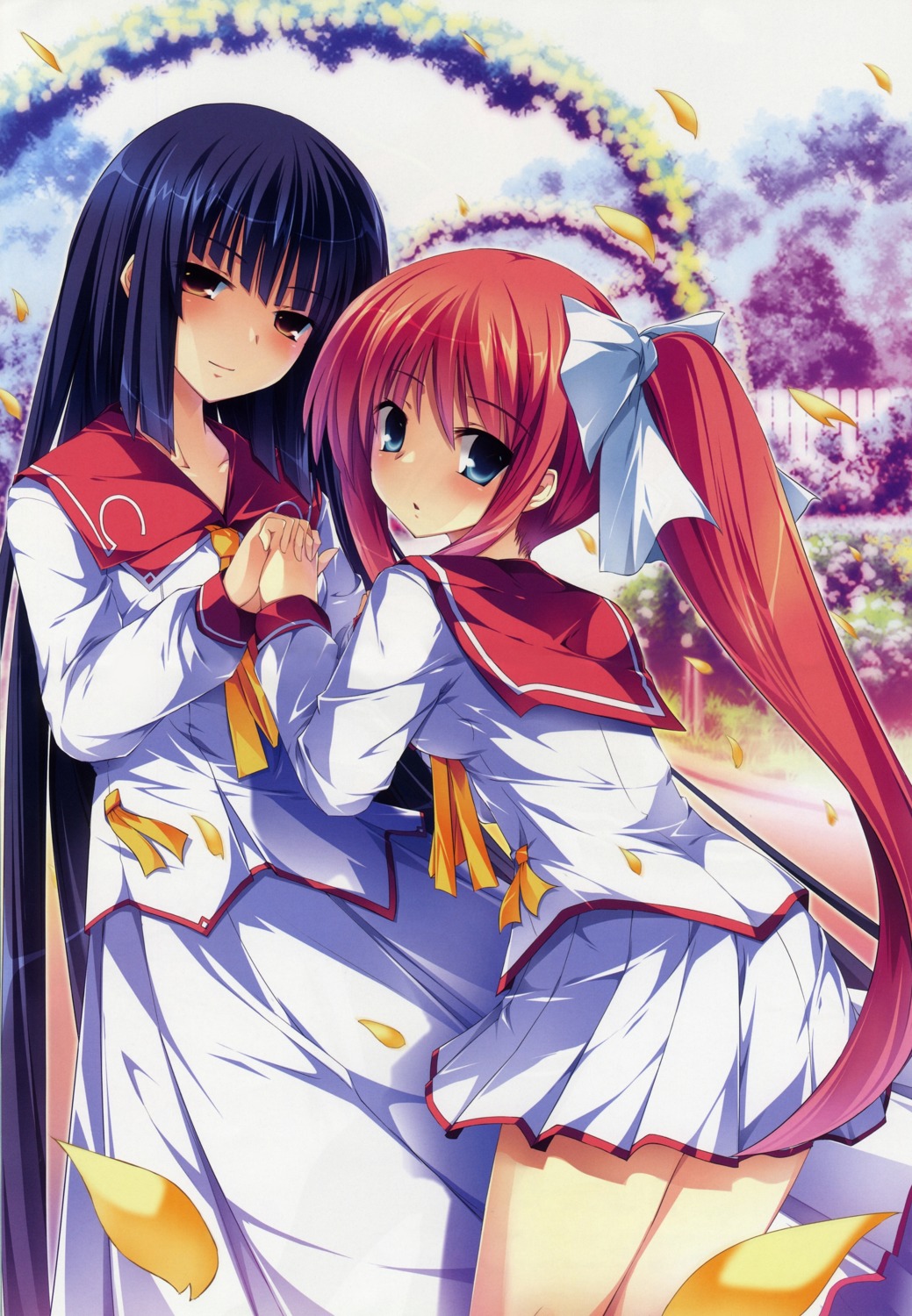 ensemble_(company), hana_to_otome_ni_shukufuku_wo, houshou_seika, mutou_kurihito, nagishiro_miyako, seifuku