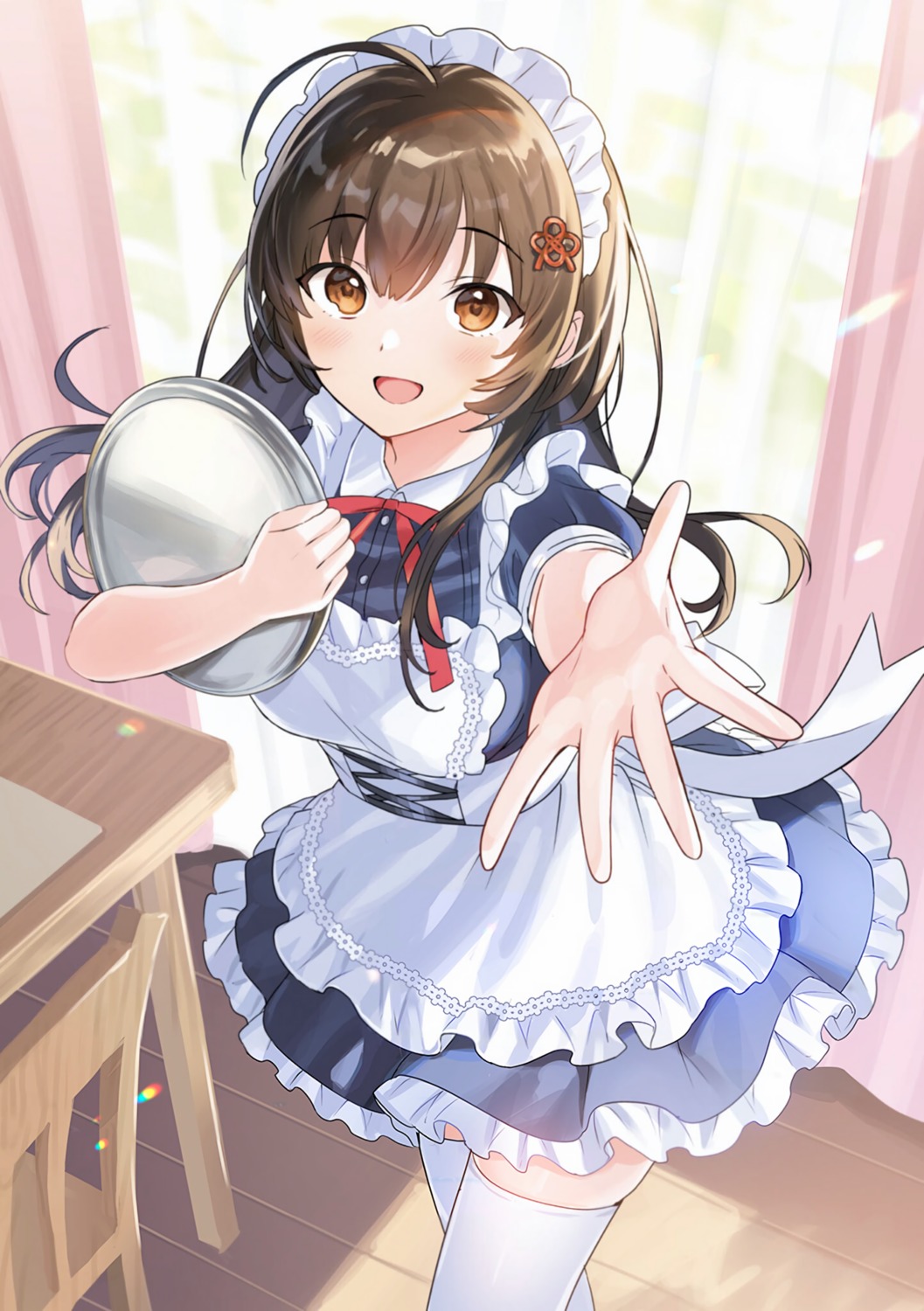 [rouhou]_ore_no_iinazuke_ni_natta_jimiko_ie_dewa_kawaii_shikanai., detexted, maid, tantan, thighhighs, waitress, watanae_yuuka