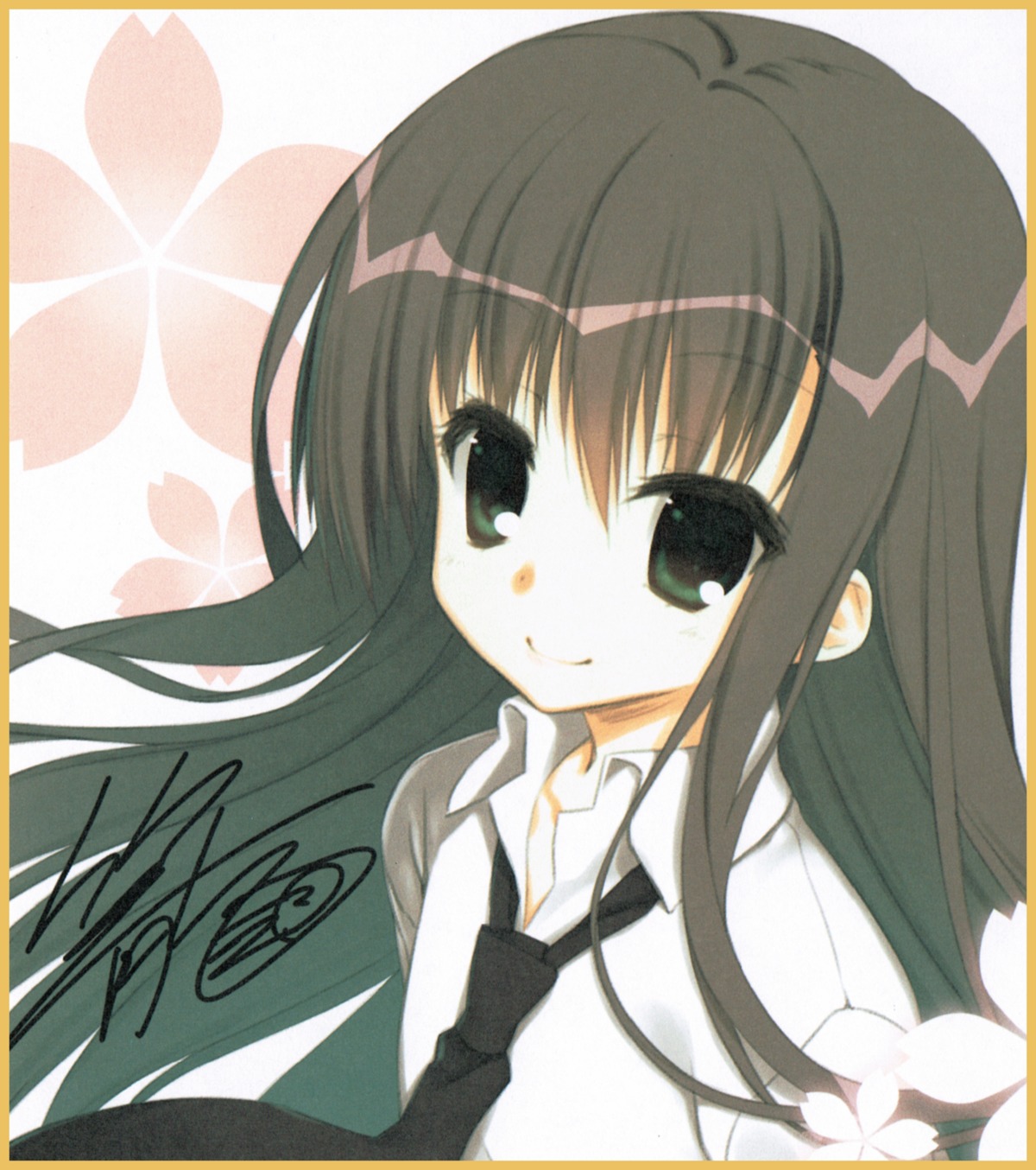 autographed, dress_shirt, kagome, makura, natsume_ai, sakura_no, sakura_no_uta, screening