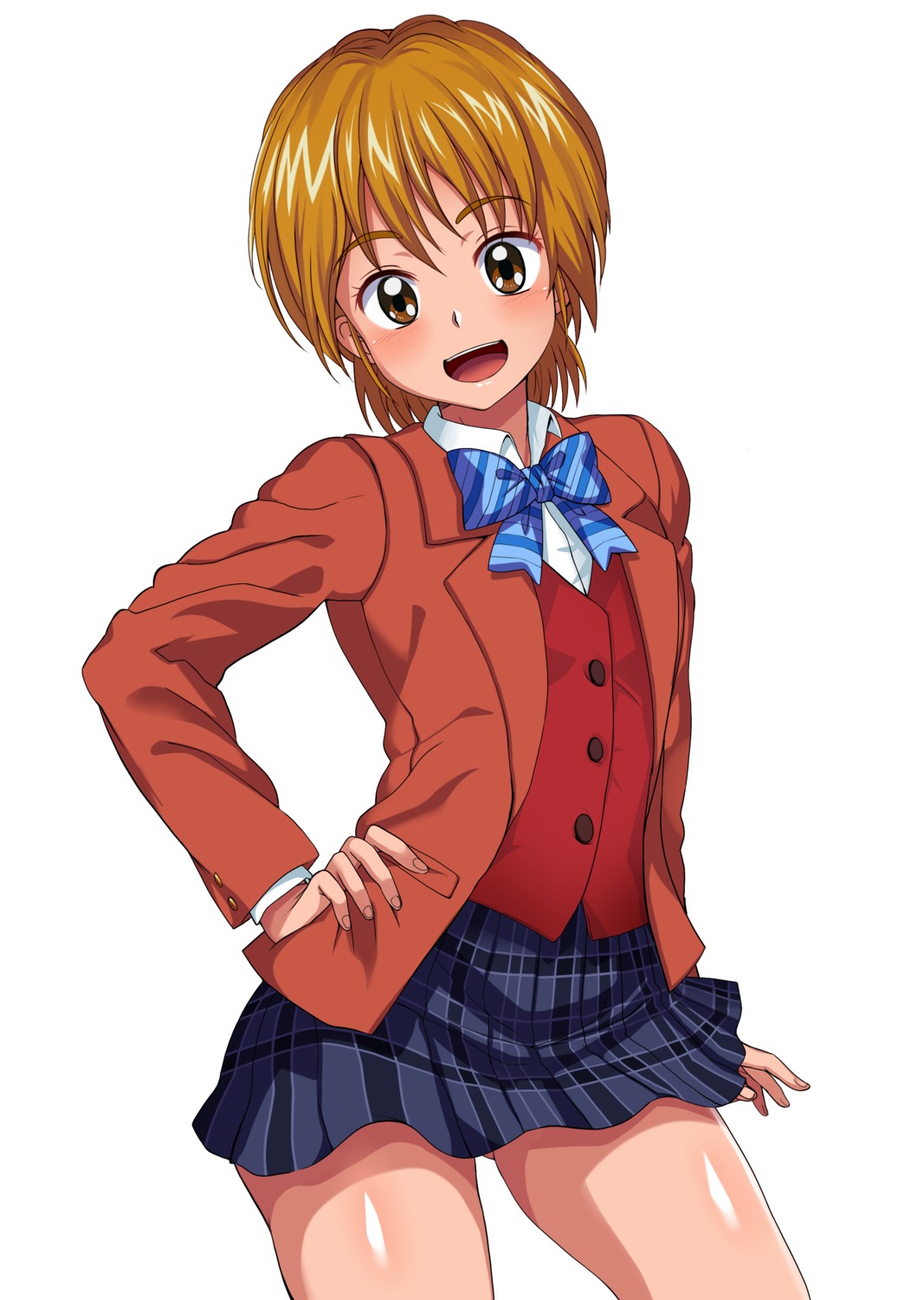 futari_wa_precure, maki_ikazuya, misumi_nagisa, precure, seifuku, skirt_lift