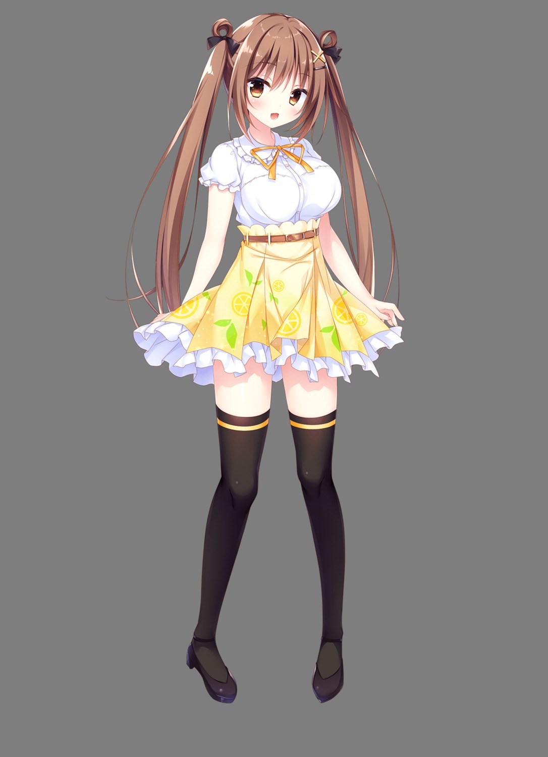 heels, kemonomichi_☆_girlish_square, morino_kumi, shiromochi_sakura, thighhighs, transparent_png, whirlpool