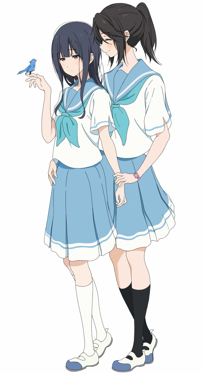 hibike!_euphonium, hoshi_hara75, kasaki_nozomi, liz_to_aoi_tori, seifuku, yoroizuka_mizore, yuri