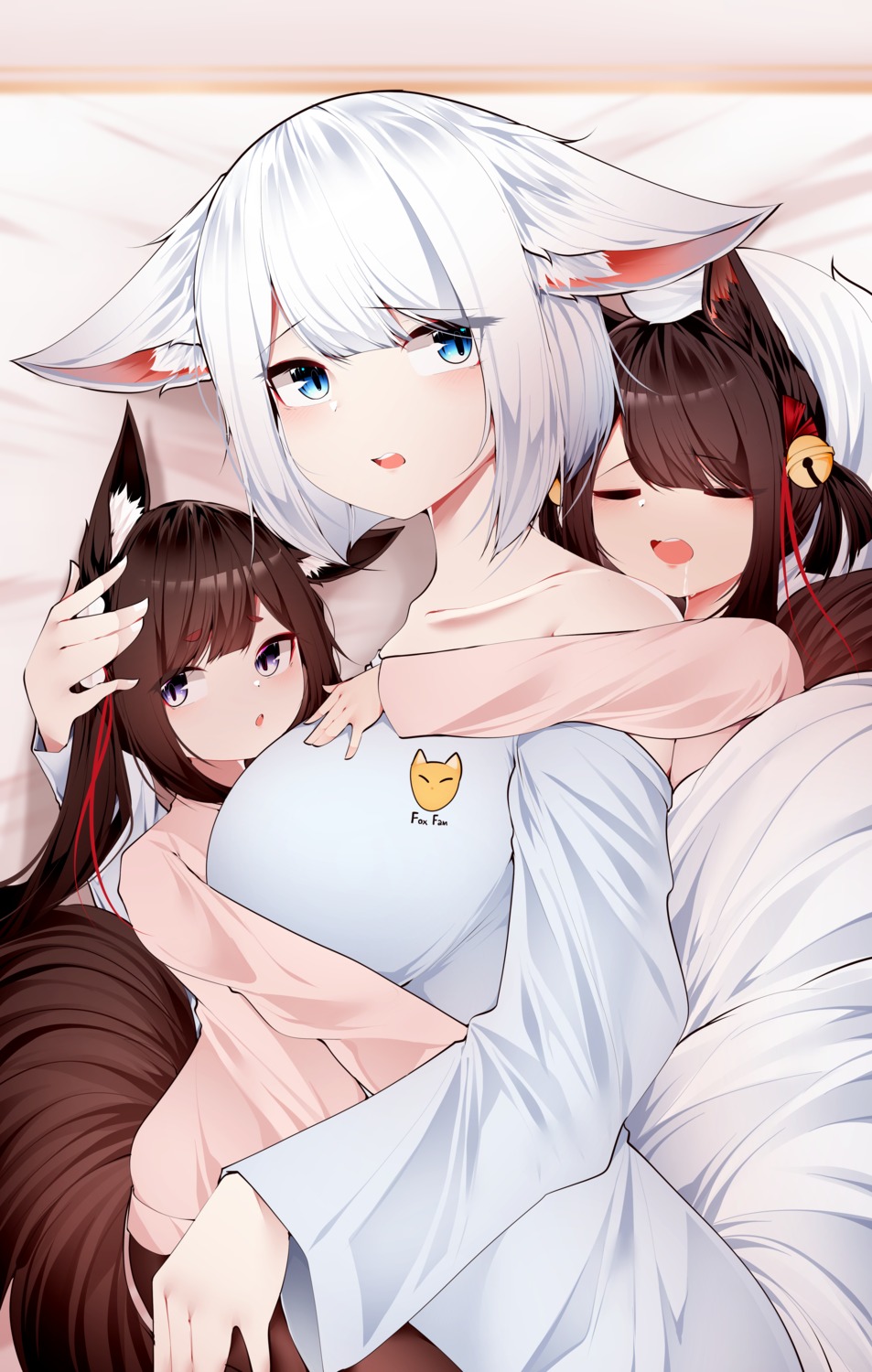 akagi-chan_(azur_lane), akagi_(azur_lane), amagi-chan_(azur_lane), amagi_(azur_lane), animal_ears, azur_lane, kaga_(azur_lane), kitsune