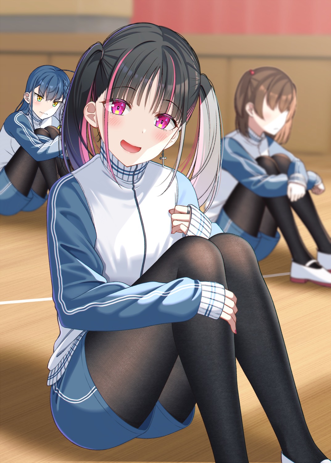 gurande, gym_uniform, natsumi_(gurande), pantyhose, rimone_(gurande)