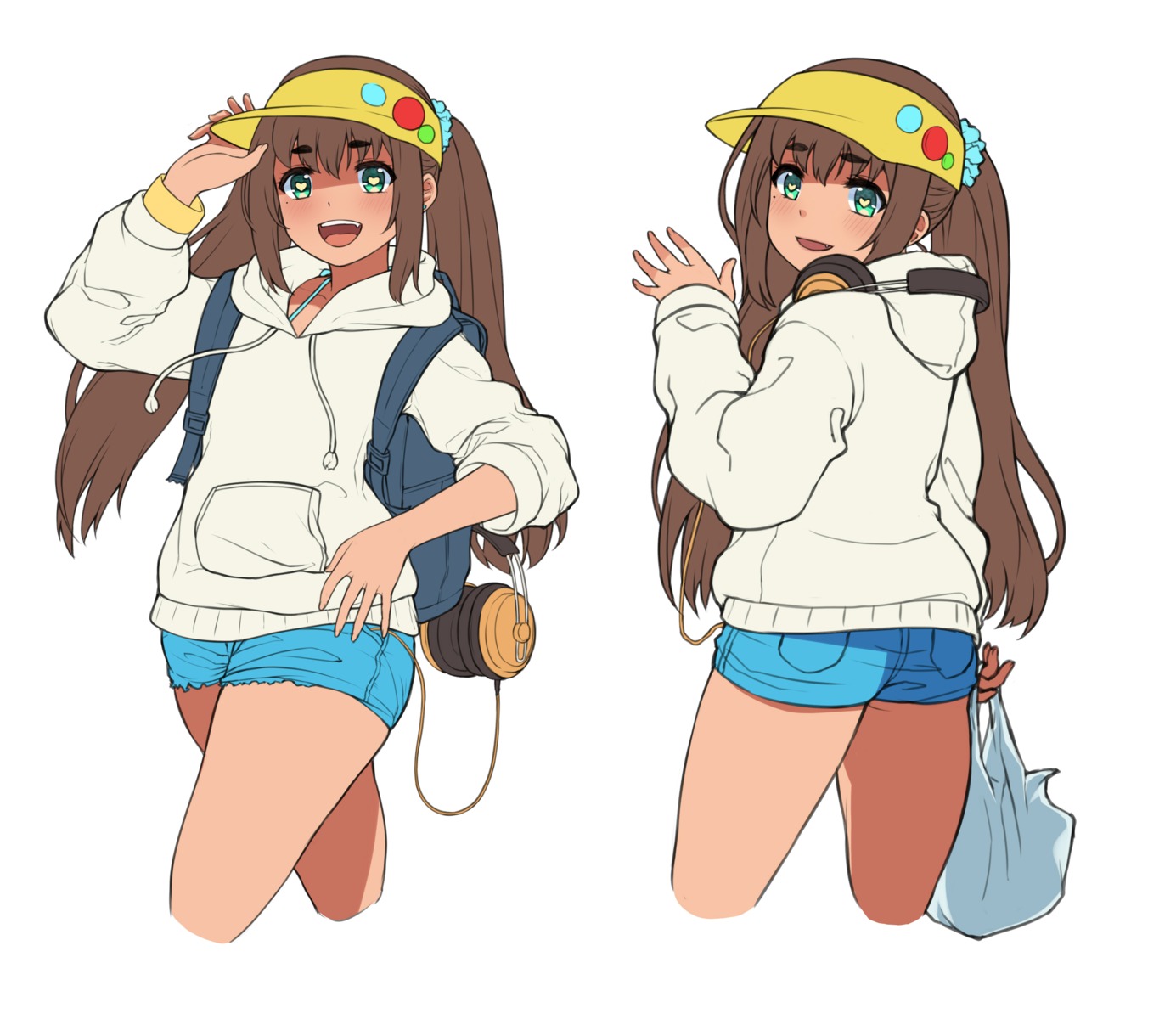 hai_ookami, headphones