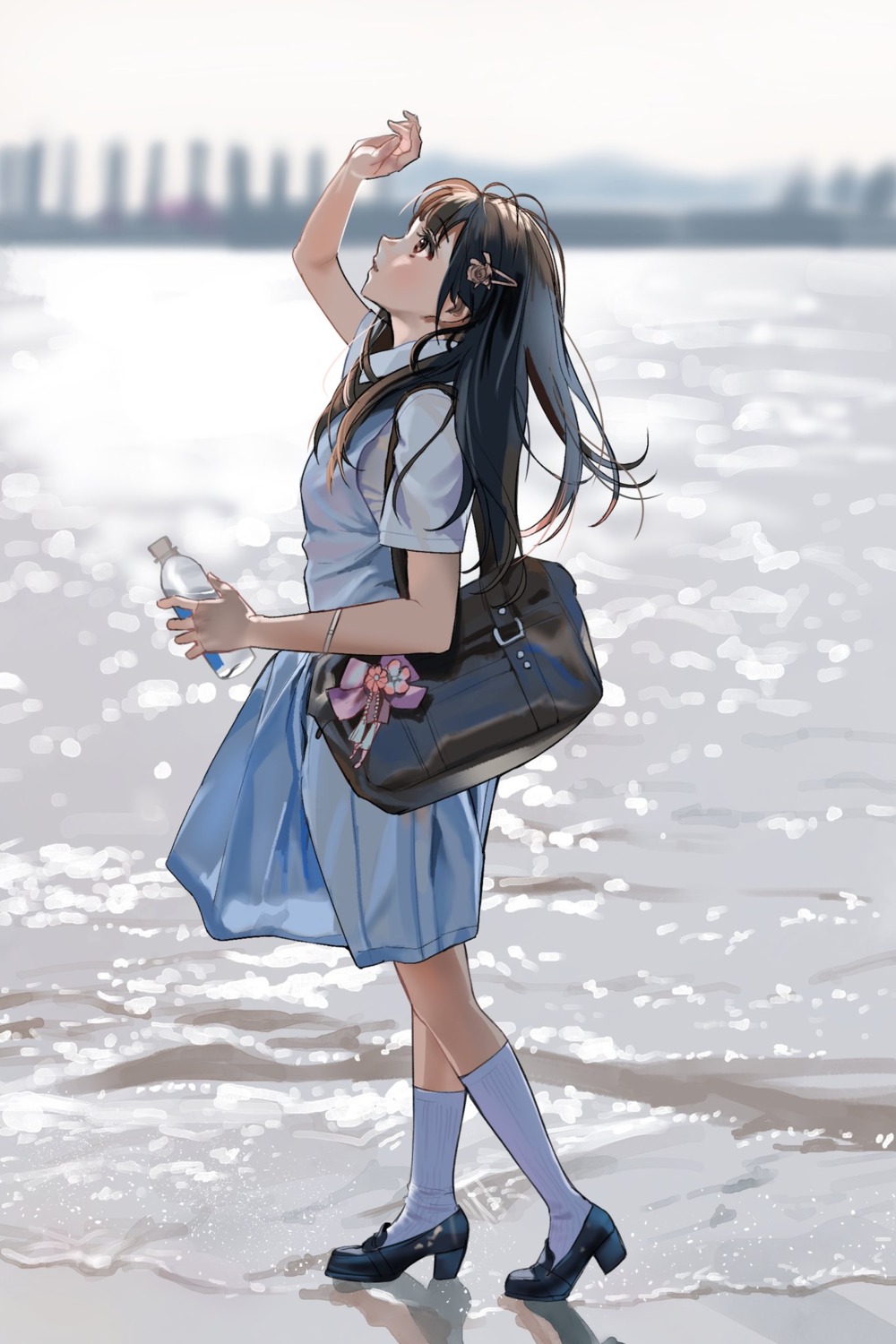 heels, puckjjick_(belbesi19), seifuku