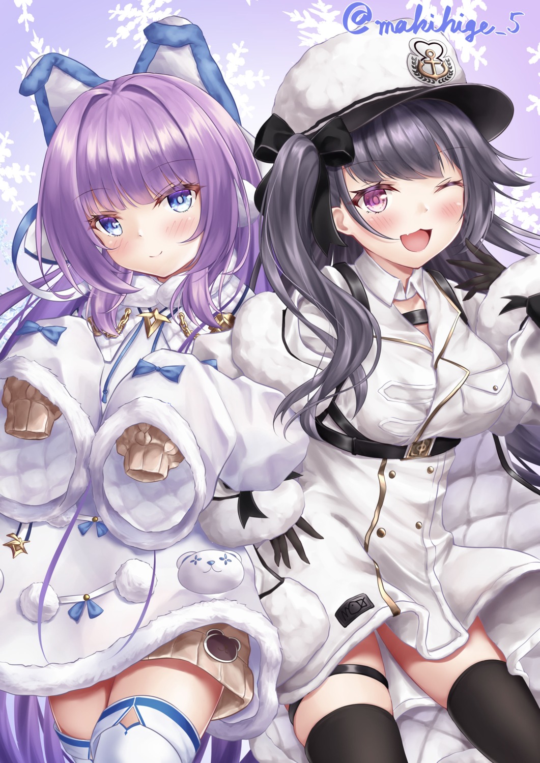azur_lane, garter, makihige, pamiat_merkuria_(azur_lane), sweater, tashkent_(azur_lane), thighhighs