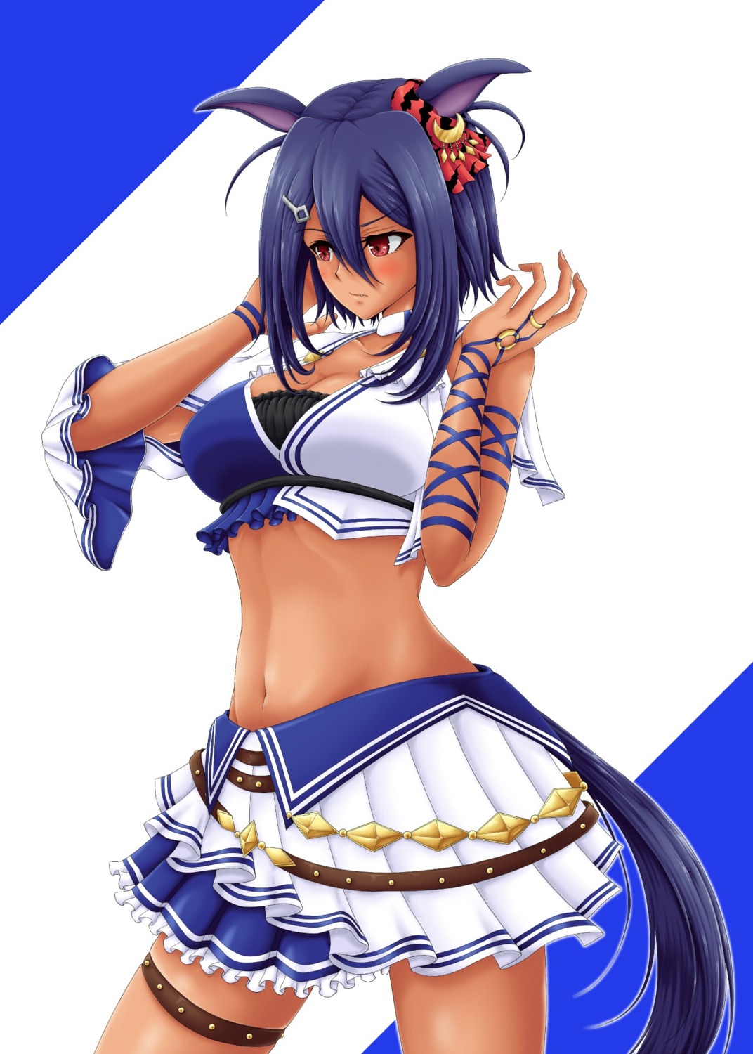 animal_ears, garter, hishi_amazon_(umamusume), tagme, tail, uma_musume_pretty_derby, uniform