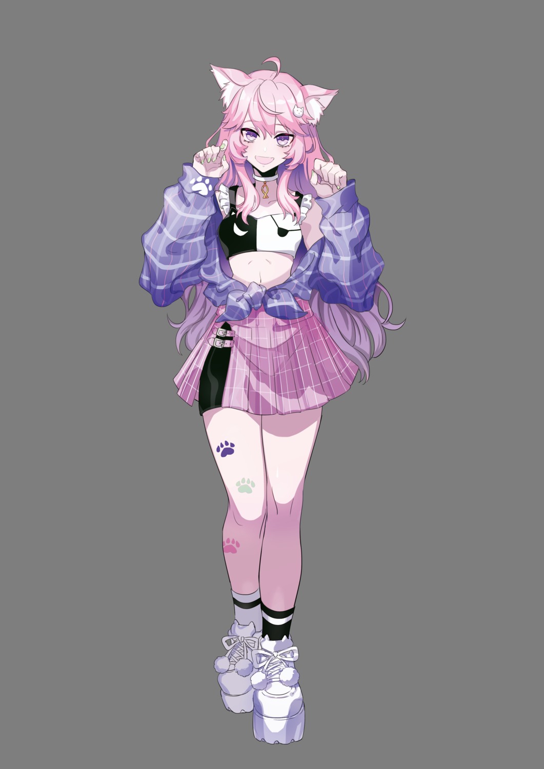 animal_ears, nyatasha_nyanners, tagme, tattoo, transparent_png, vshojo