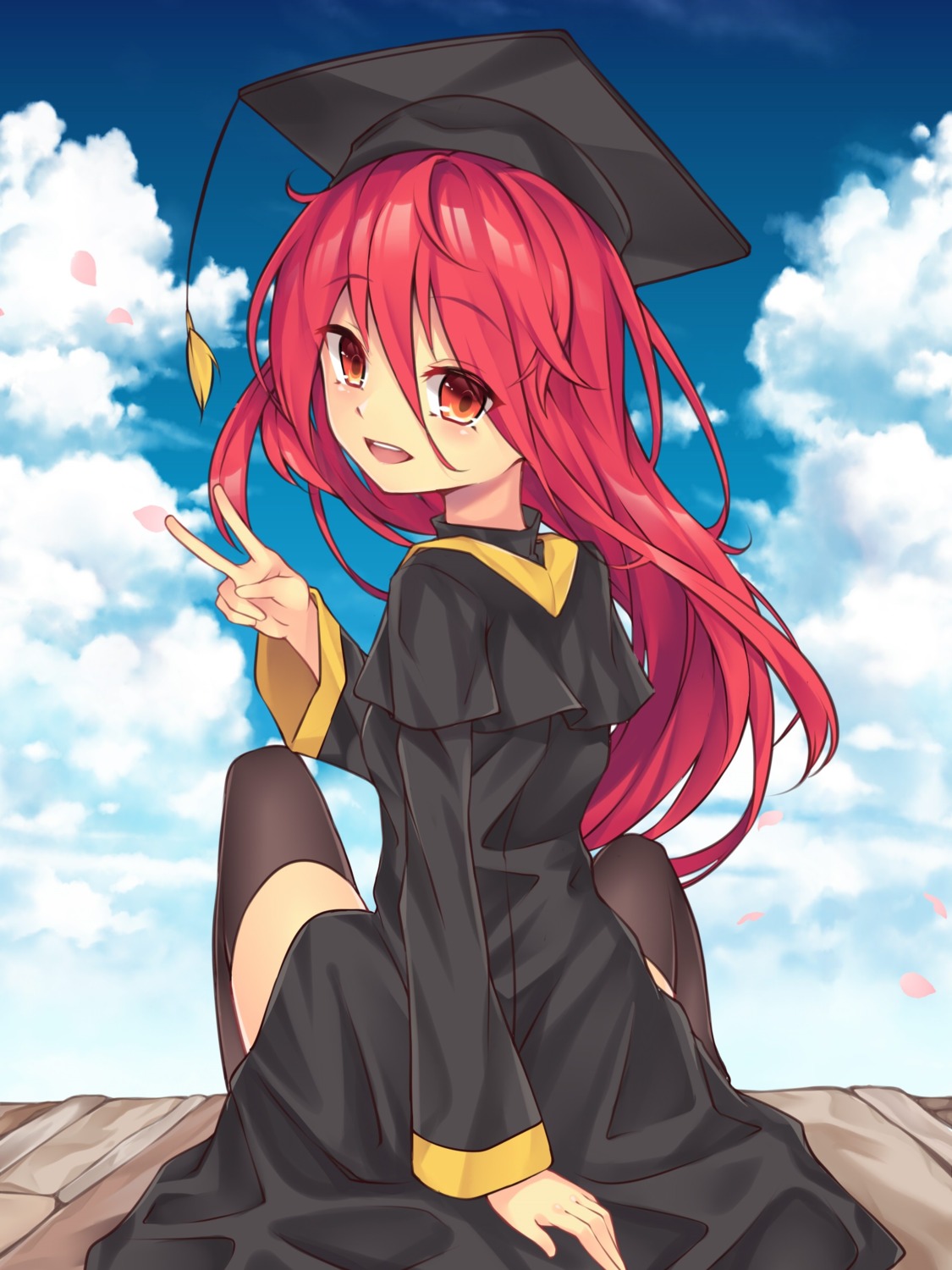 ai_cao, dress, shakugan_no_shana, shana, skirt_lift, thighhighs