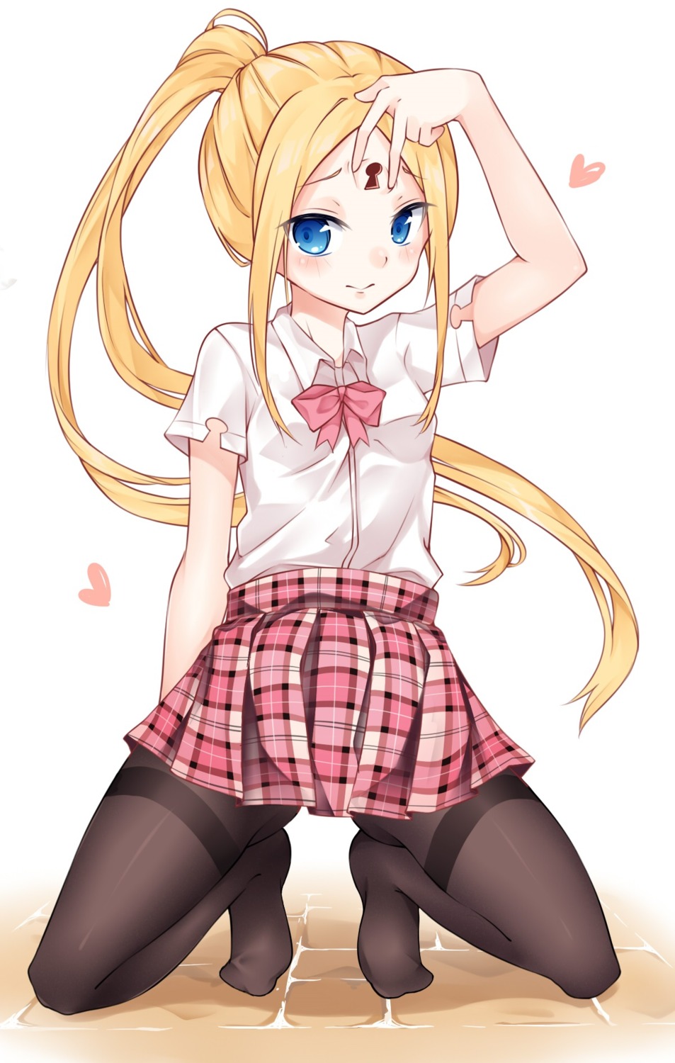 abigail_williams_(fate), ai_cao, fate/grand_order, pantyhose, seifuku, skirt_lift