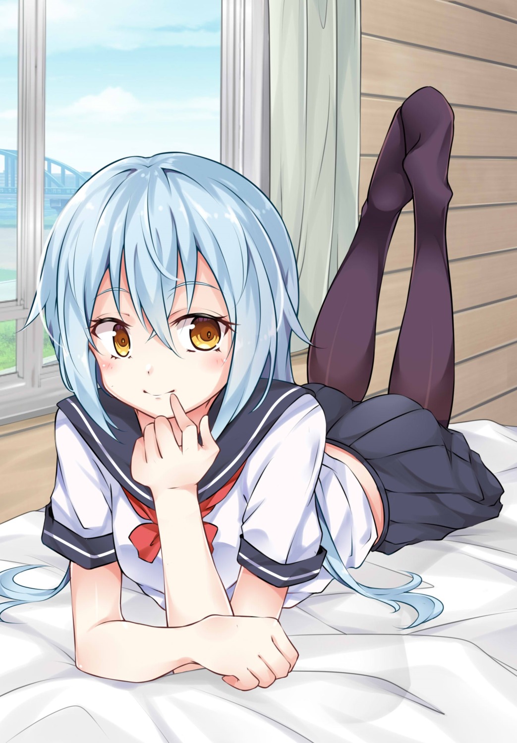 ai_cao, feet, pantyhose, rimuru_tempest, seifuku, tensei_shitara_slime_datta_ken